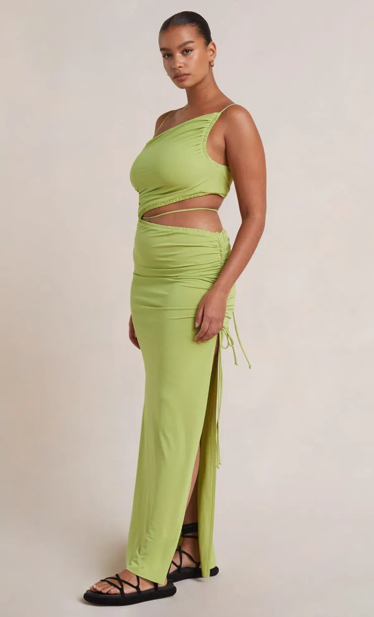 Bec & Bridge Dilkon Maxi Dress Lime Green Size 8 - Image 2