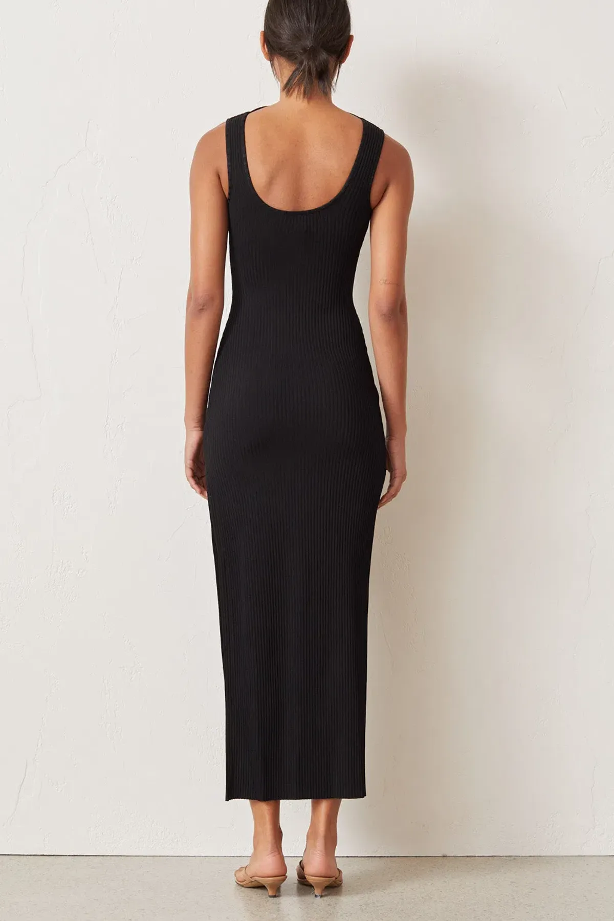 Bec and Bridge Noir Et Blanc Midi Dress Black Size 12 - Image 4