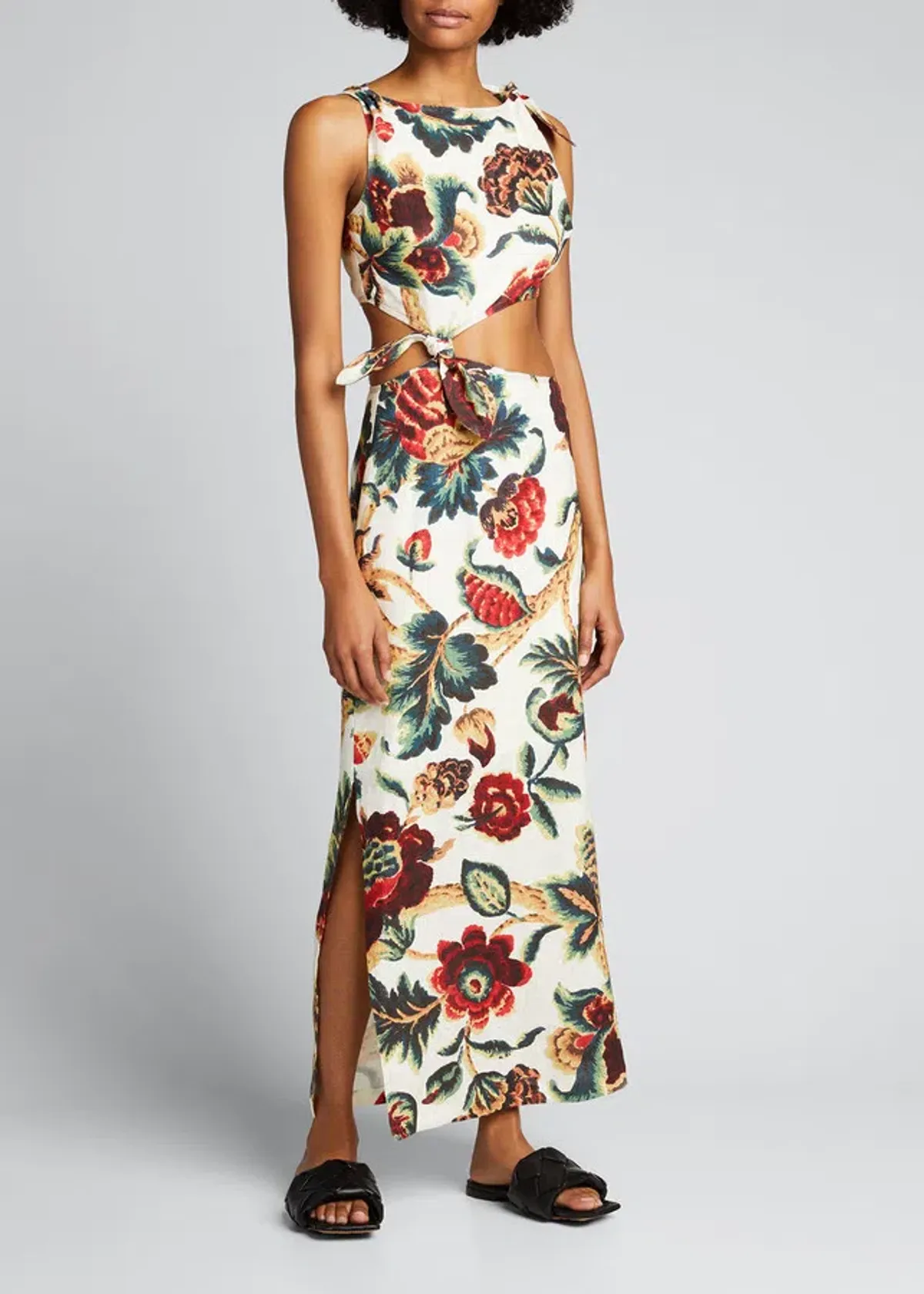 Sir The Label Ambroise Knot Dress Print Size AU 10 - Image 1