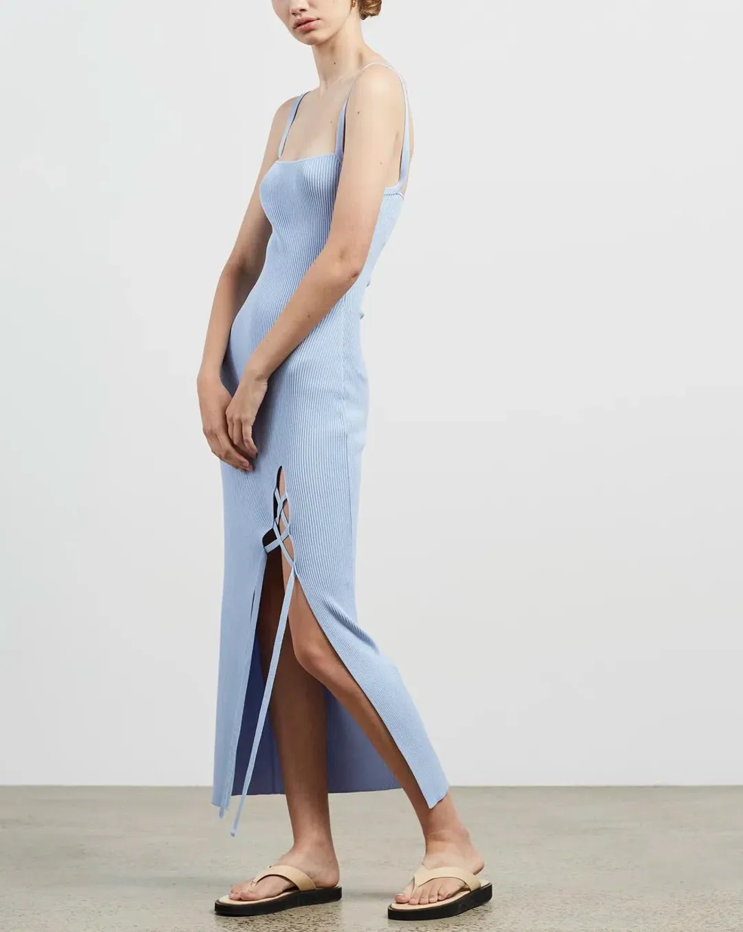 Bec & Bridge Lola Midi Dress Blue Size 12 for rent on The Volte - main image