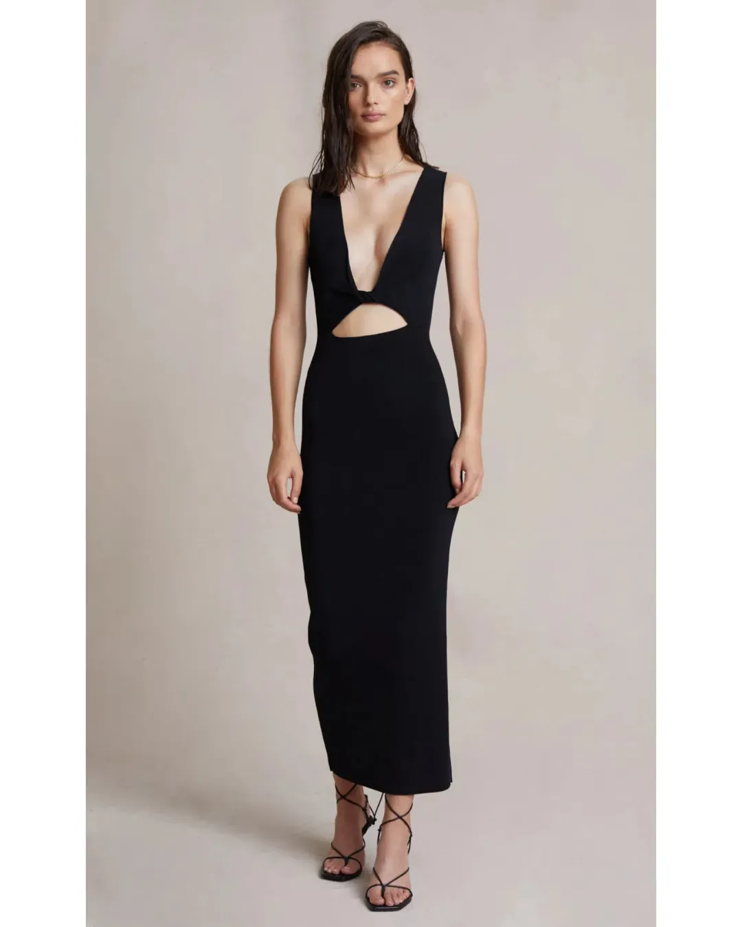 Bec & Bridge Sorbet Summer Midi Dress Black Size AU 8 for rent on The Volte - main image