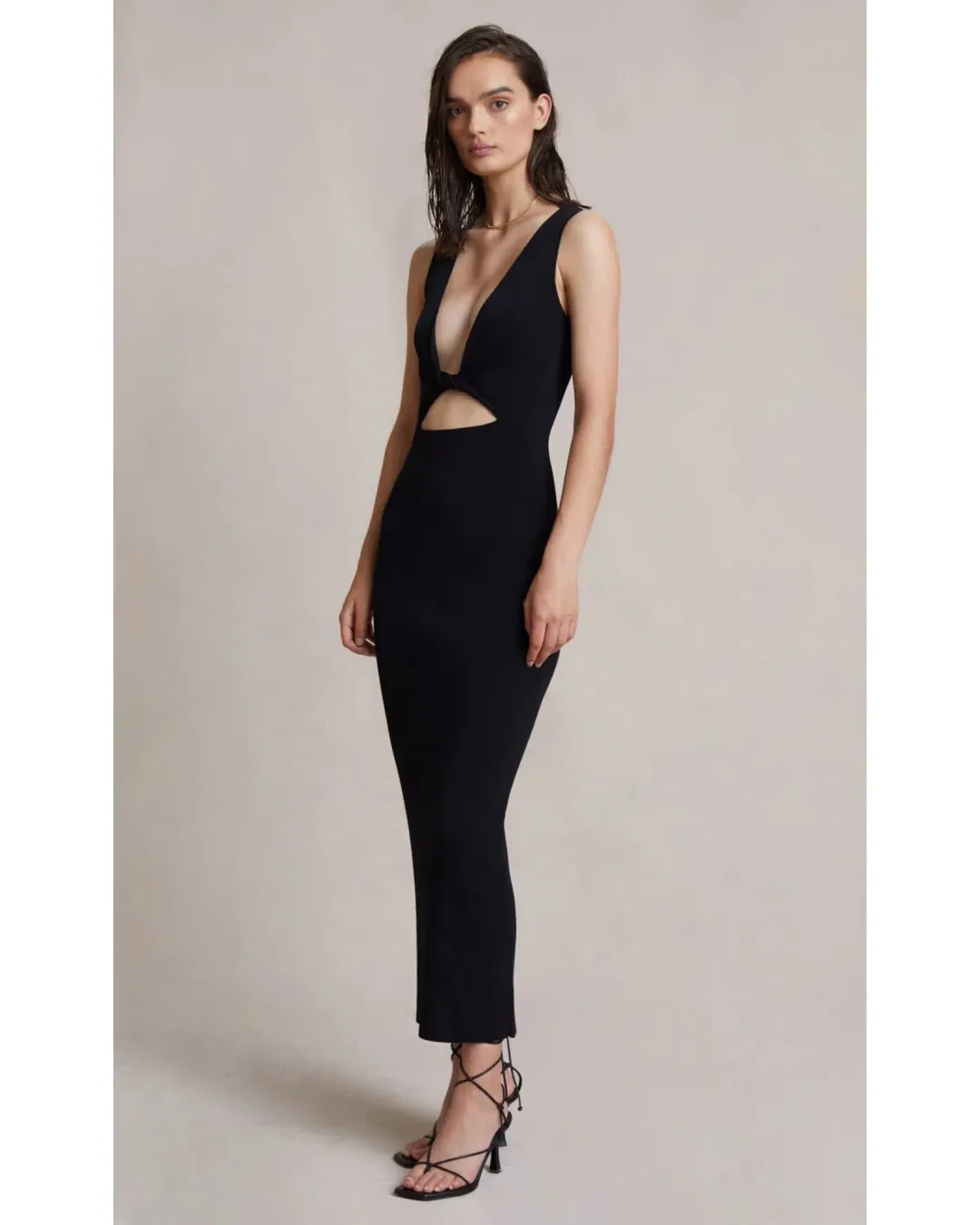 Bec & Bridge Sorbet Summer Midi Dress Black Size AU 8 for rent on The Volte - main image