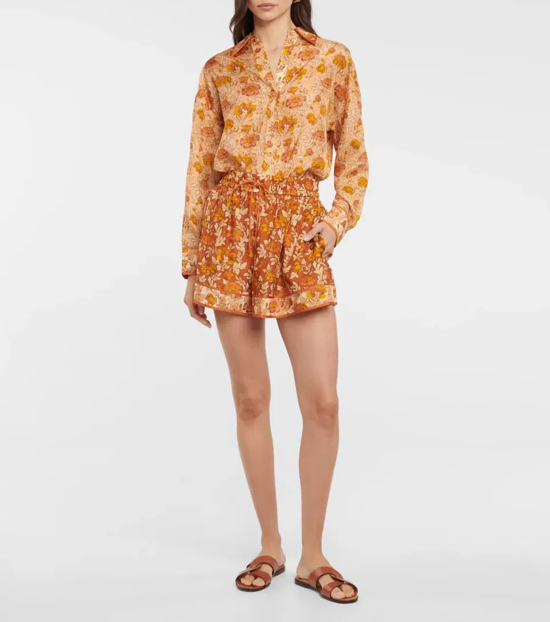 Zimmermann Andie Relaxed Shorts Print Size 0 / AU 8 for rent on The Volte - main image