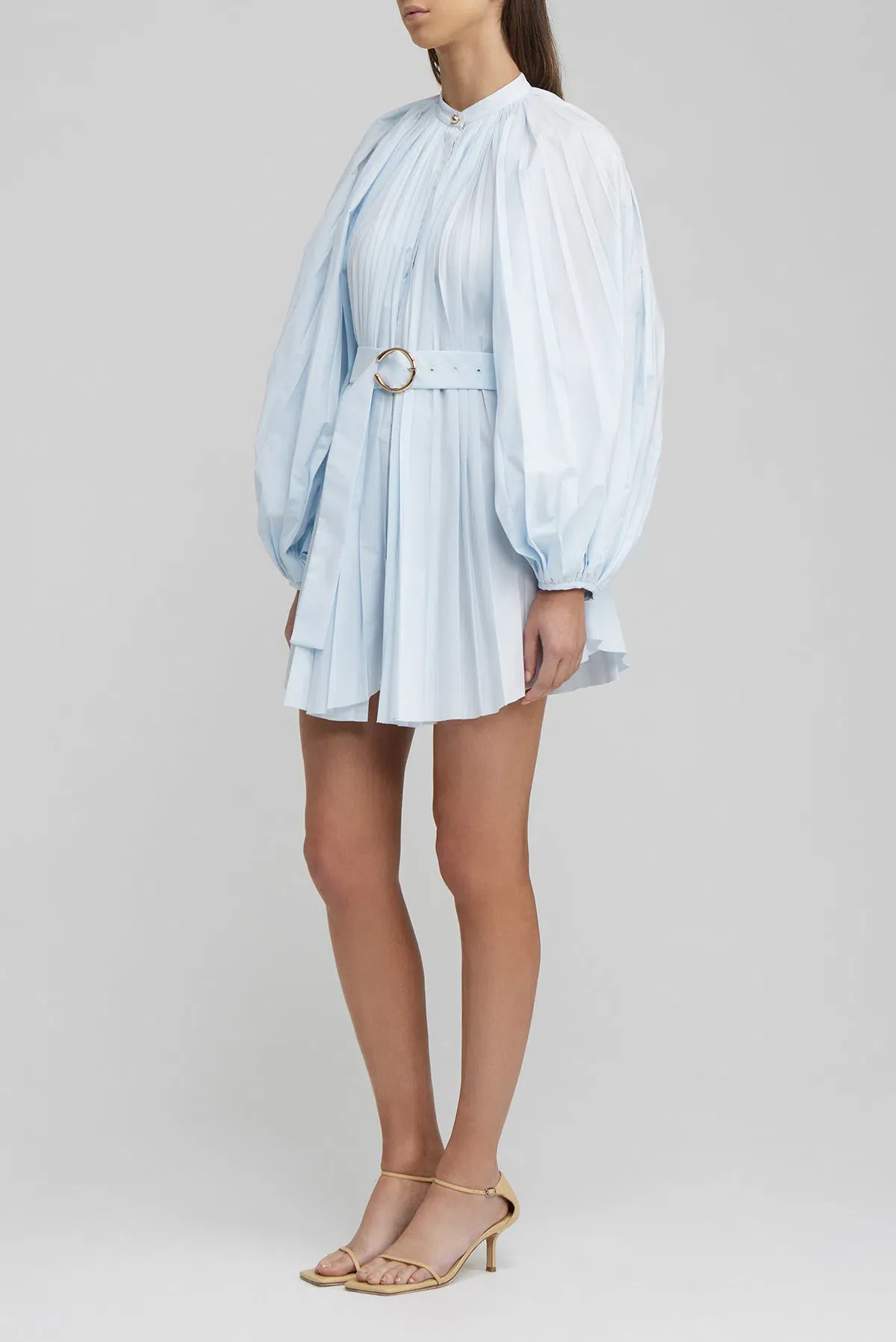 Acler Margot Mini Dress Blue Size 10 - Image 1