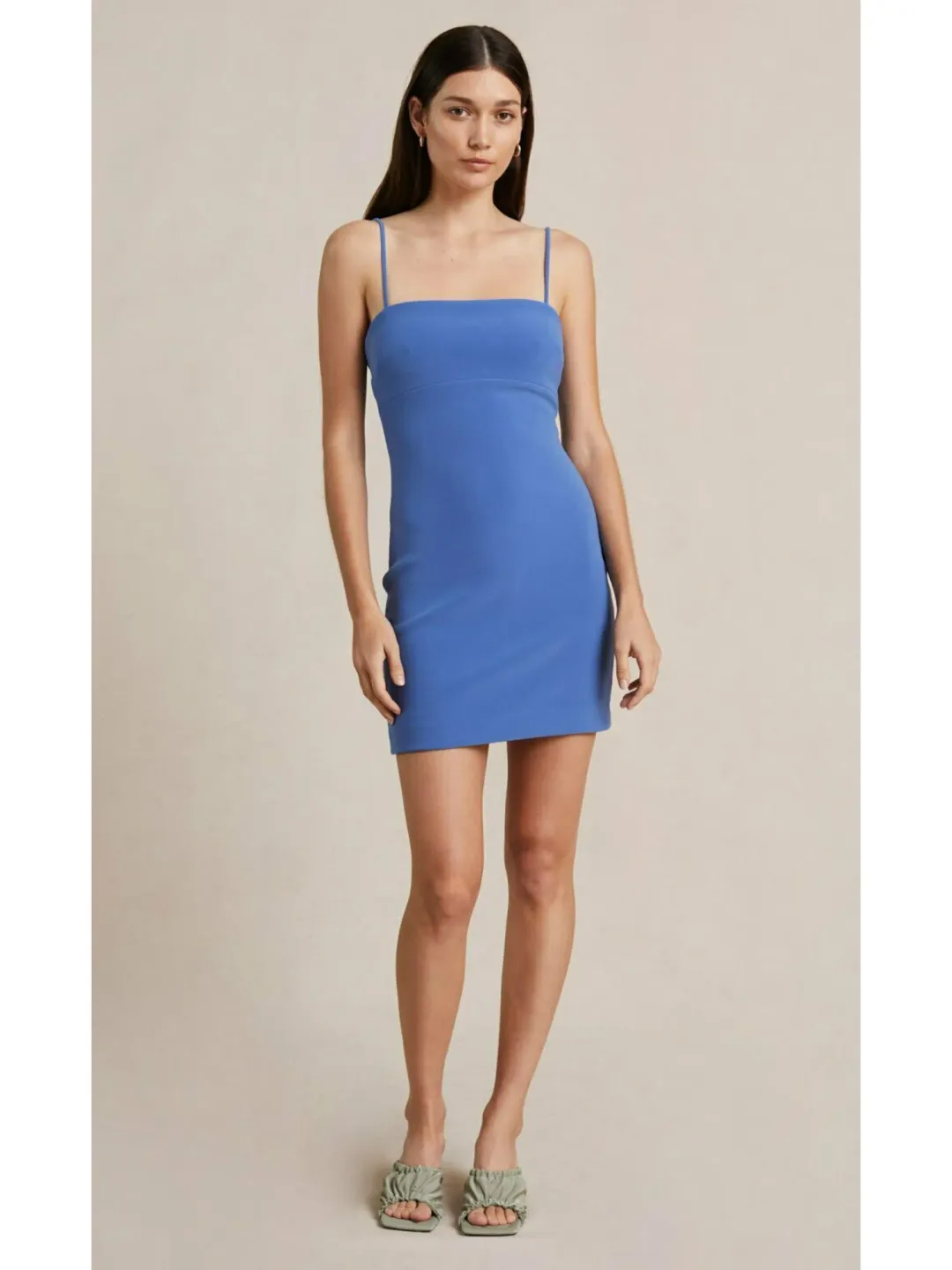 Bec & Bridge Maya Mini Dress Blue Size AU 6 for rent on The Volte - main image