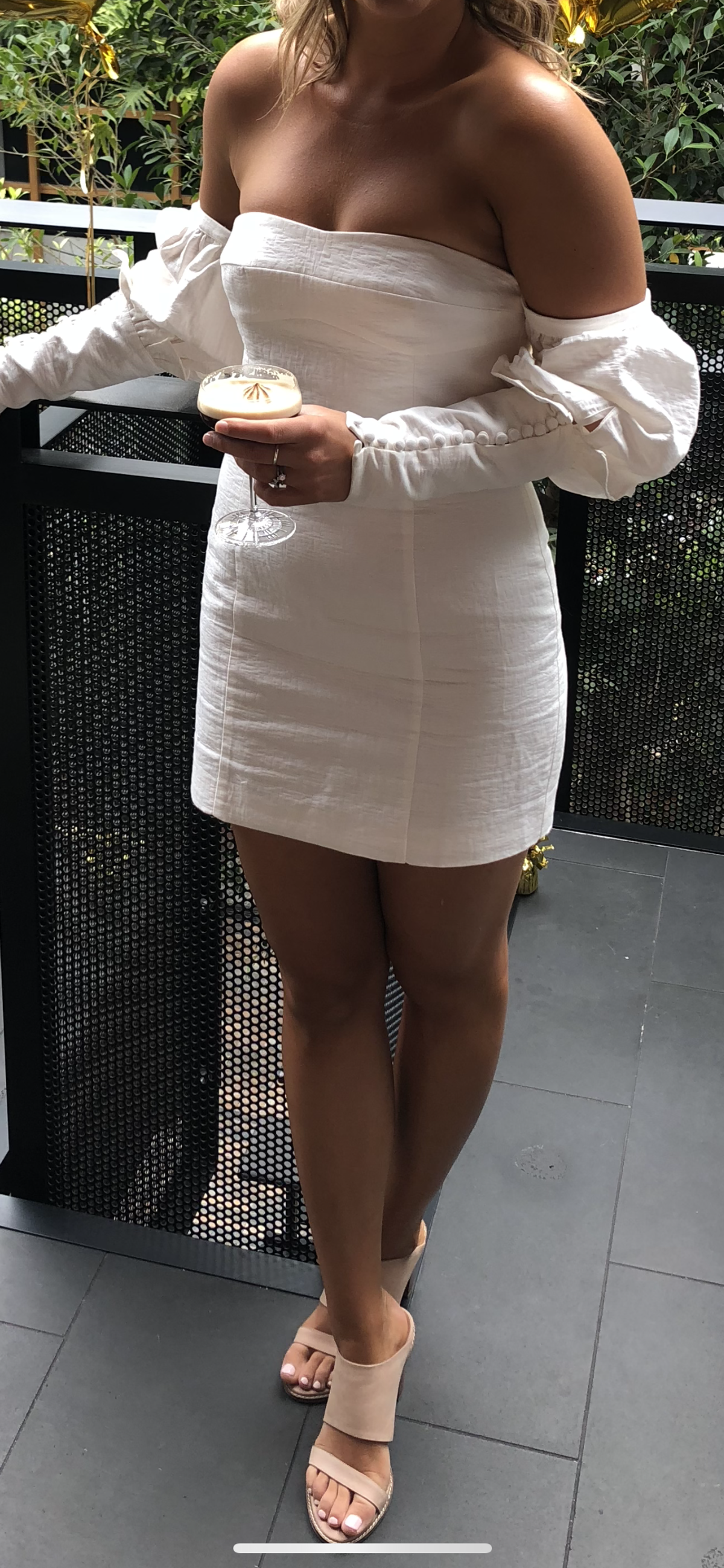 Asilio Off the Shoulder Mini Volume Sleeve Dress size 10 - Image 6