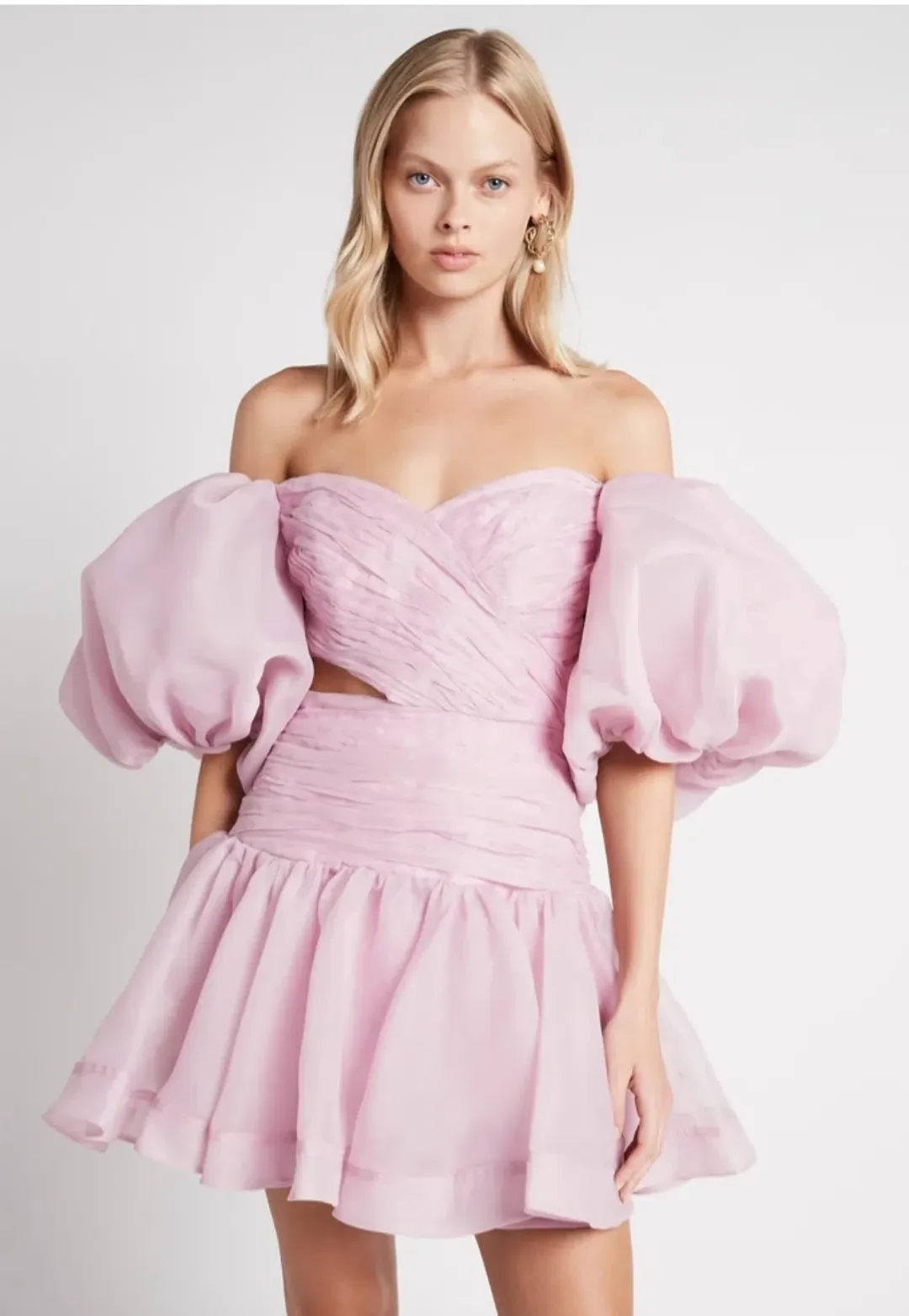 Aje Myriad Cut Out Mini Dress Lilac Purple Size 6 for rent on The Volte - main image