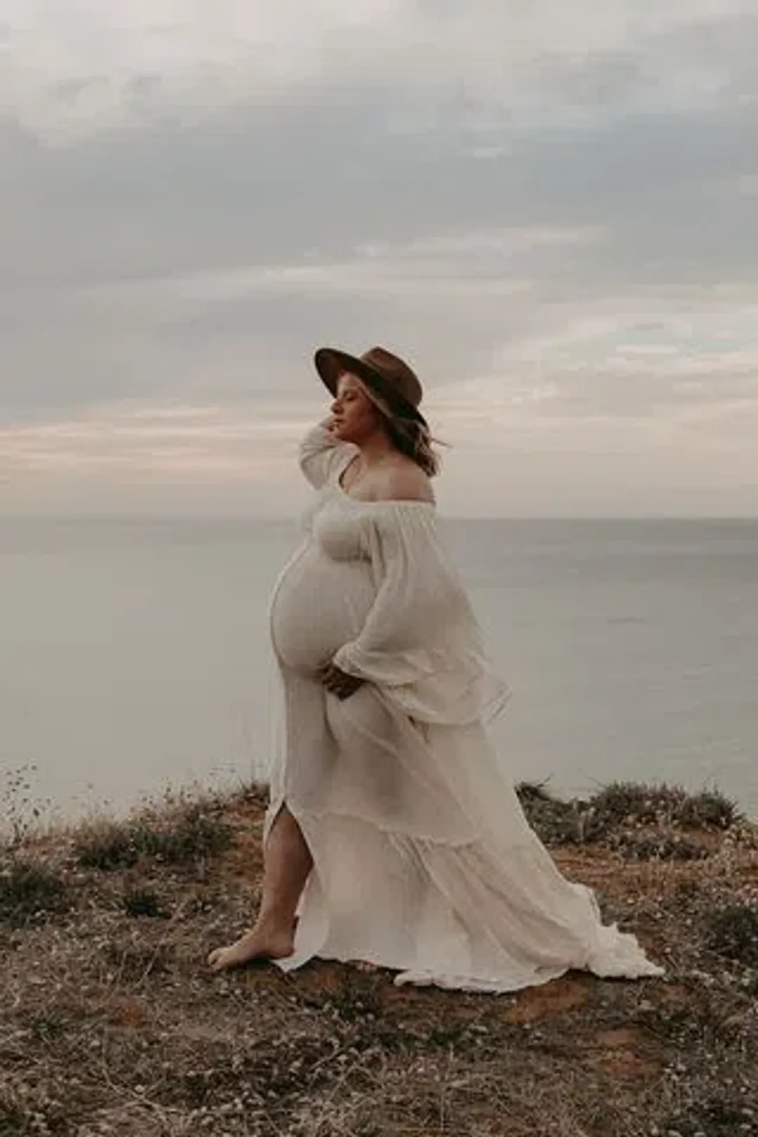 We Are Reclamation Ruffle Me Open Gown Buttercream - One Size Fits Most (Aus 8-22) for rent on The Volte - main image