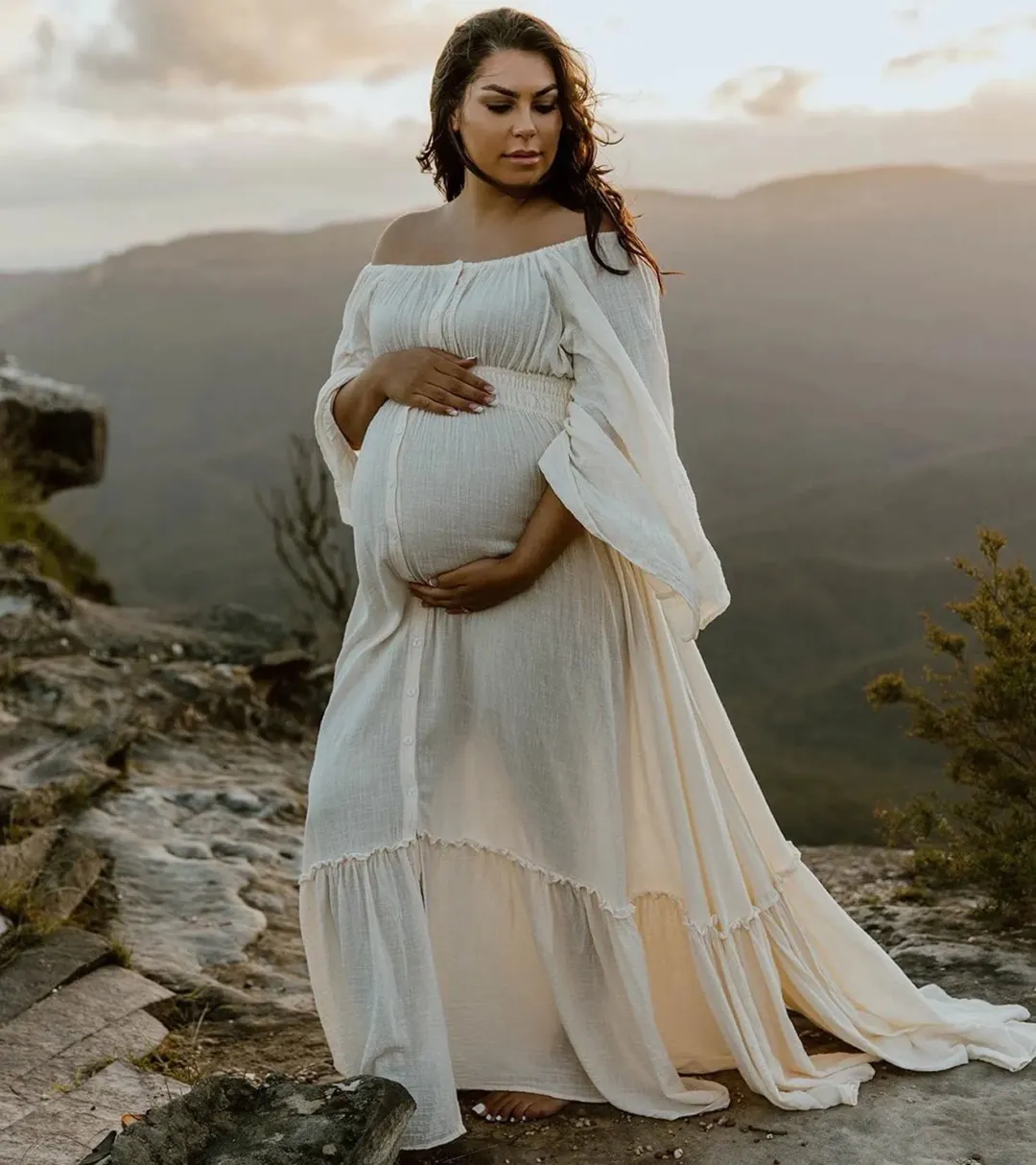 We Are Reclamation Ruffle Me Open Gown Buttercream - One Size Fits Most (Aus 8-22) for rent on The Volte - main image