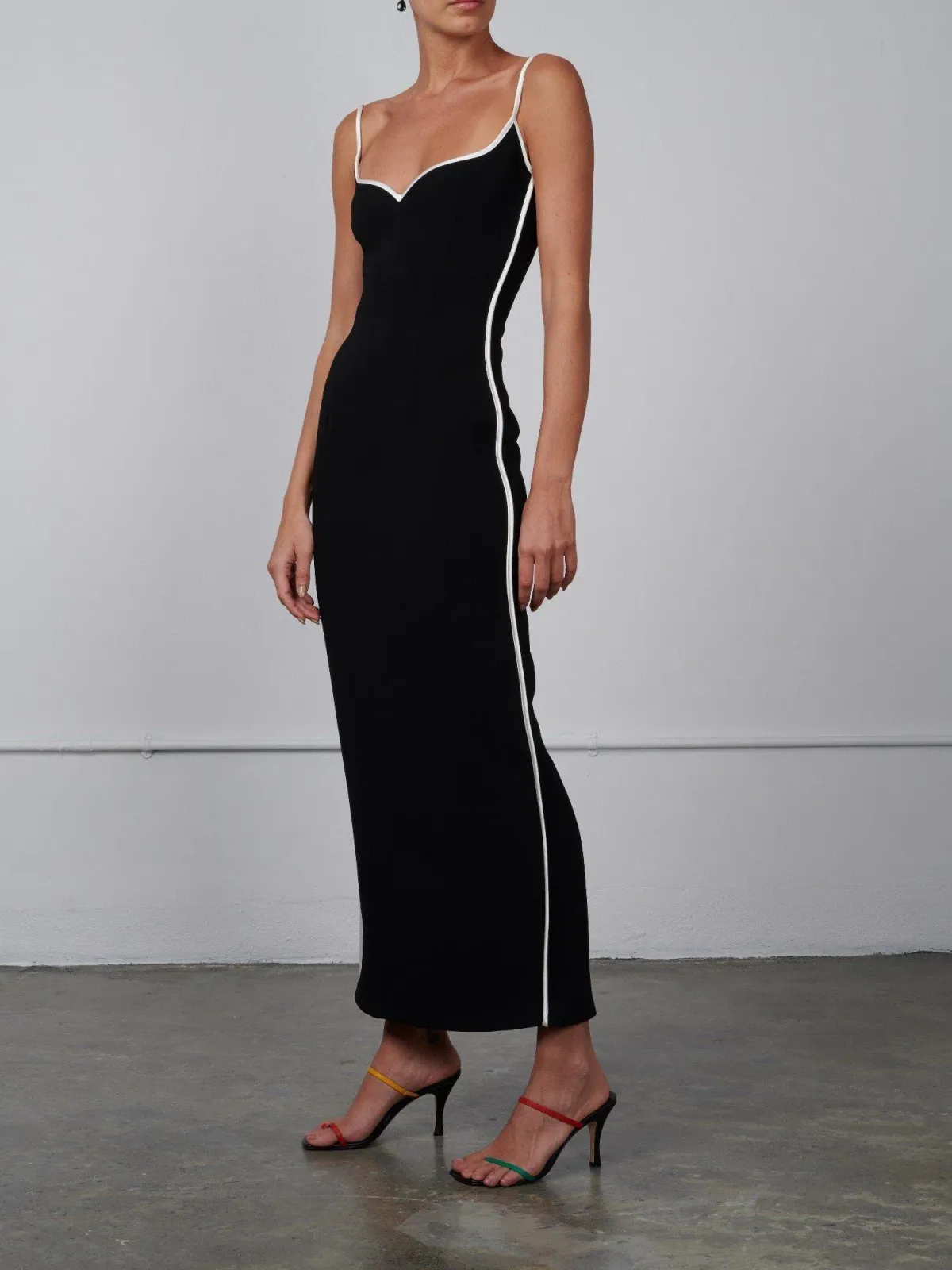 Paris Georgia Heart Maxi Dress Black Size 8 - Image 1