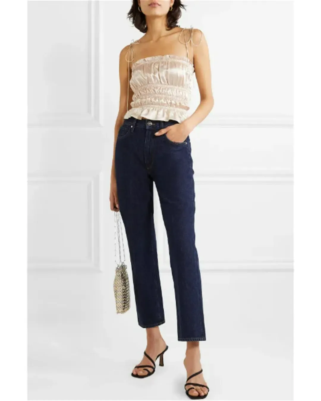 Reformation Viviana Top Cream Size AU 6 for rent on The Volte - main image