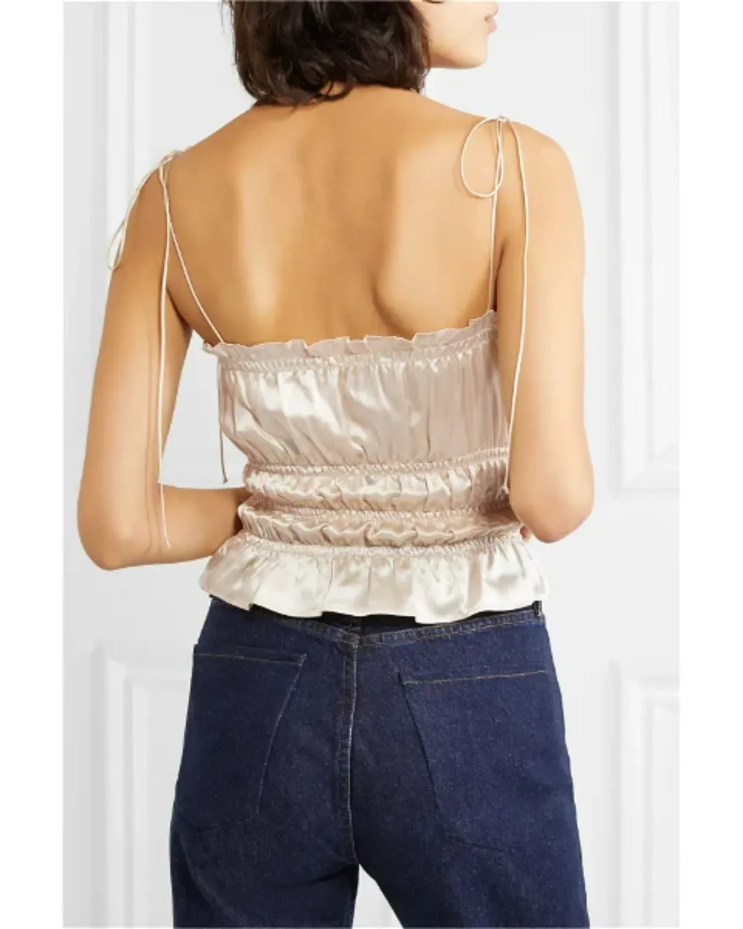 Reformation Viviana Top Cream Size AU 6 for rent on The Volte - main image