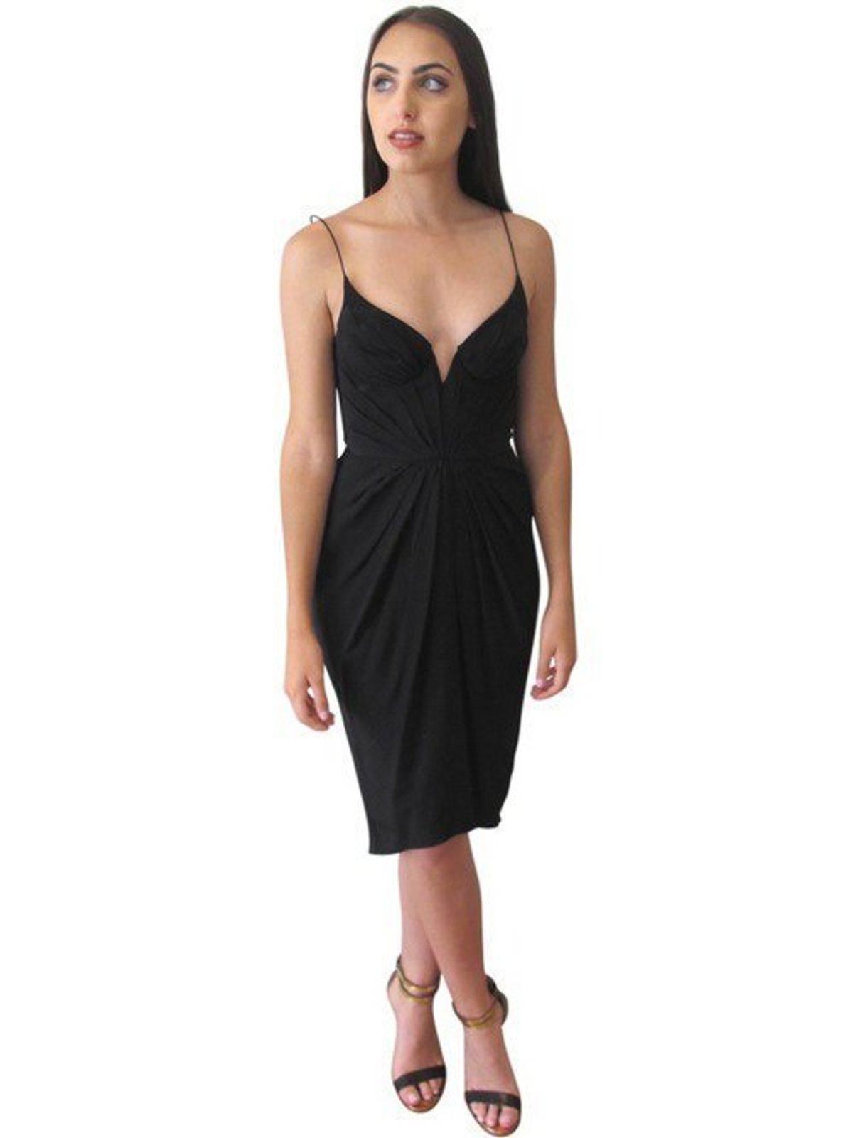 Zimmermann Silk Balconette Dress Black Size 6 - Image 1