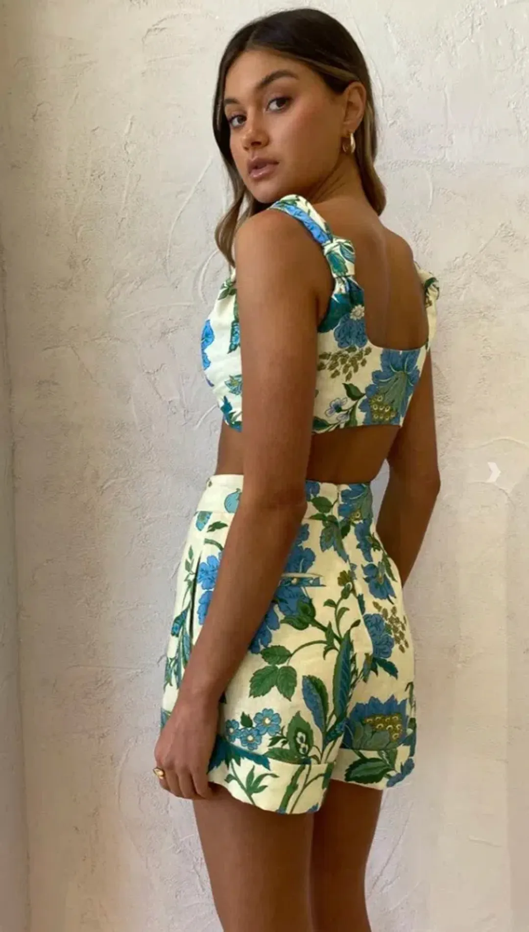 Sir The Label Alexandre Knot Bralette Size 8 and Short Size 10 Set Print for rent on The Volte - main image