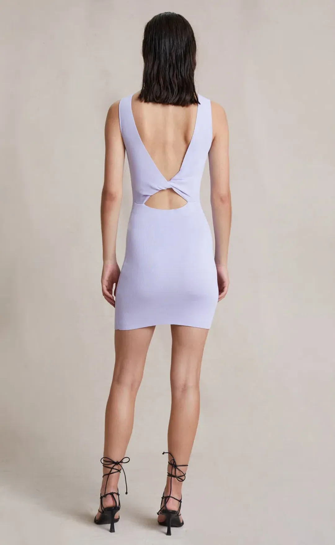 Bec and Bridge Sorbet Summer Knit Mini Dress in Lilac Purple Size 8 for rent on The Volte - main image