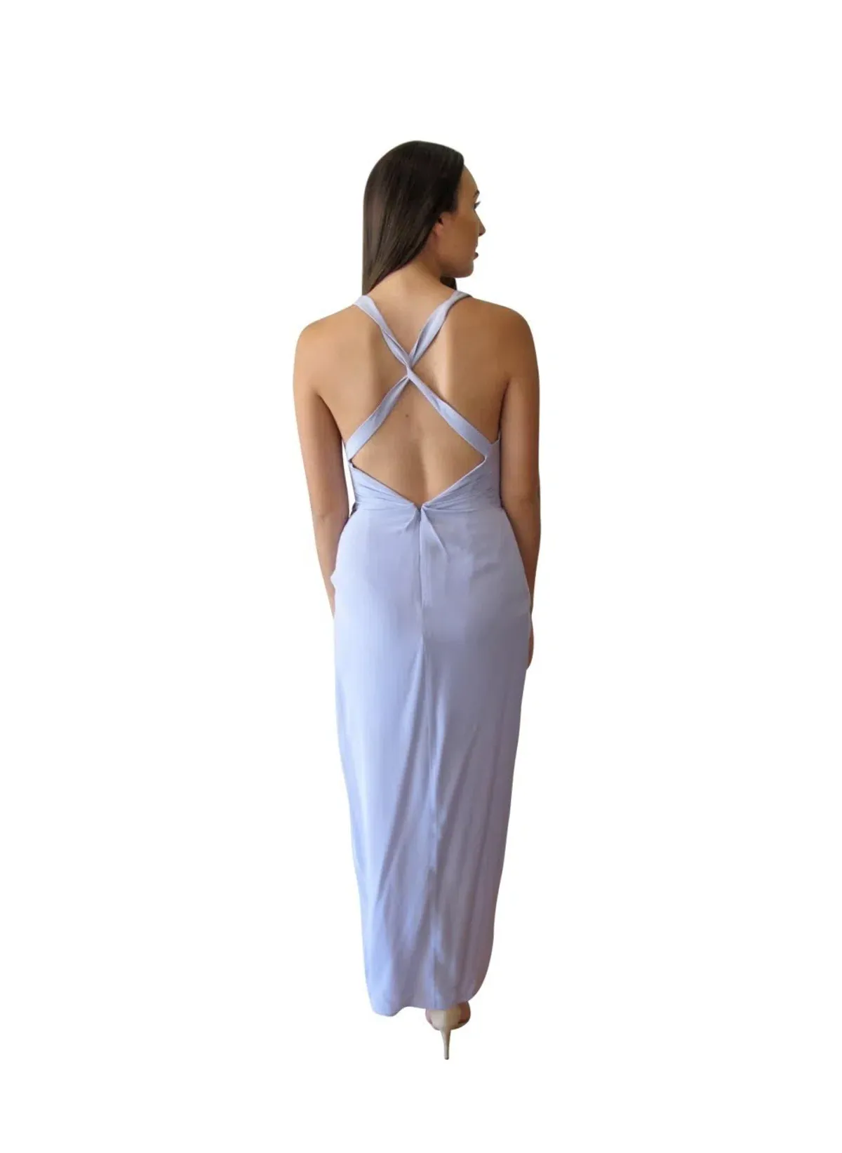 Zimmermann Silk Drape Dress Purple Size 6 - Image 2