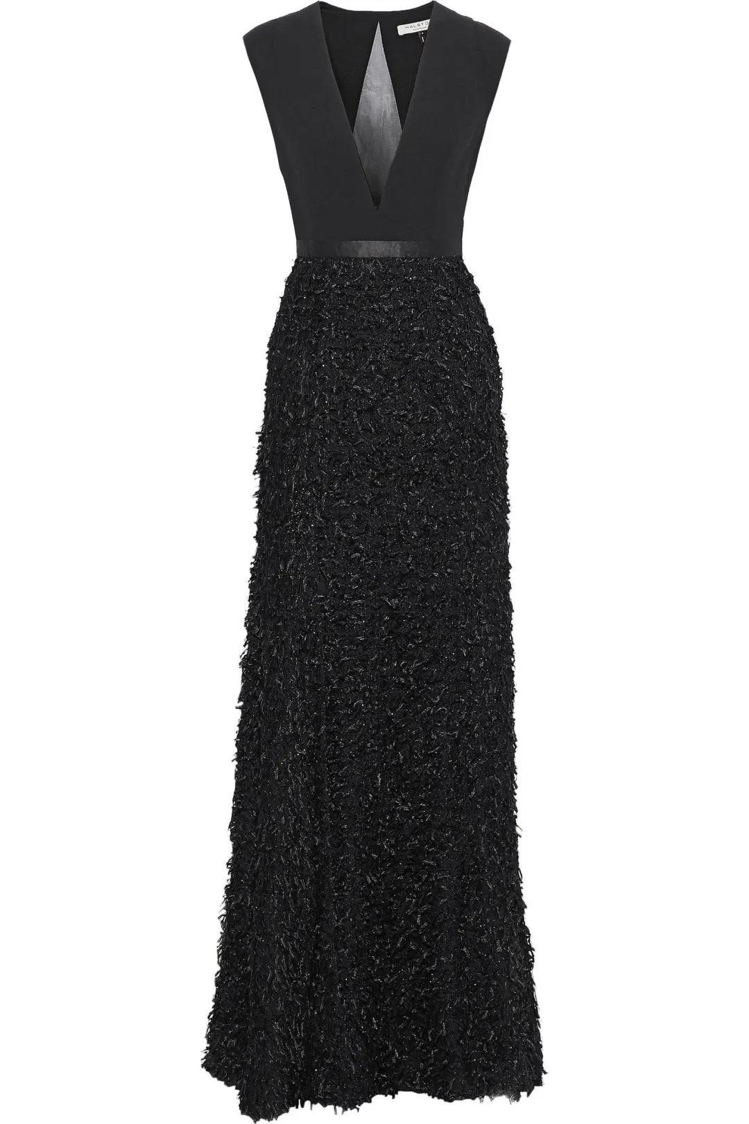 Halston Heritage Black Gown Size 6 for rent on The Volte - main image
