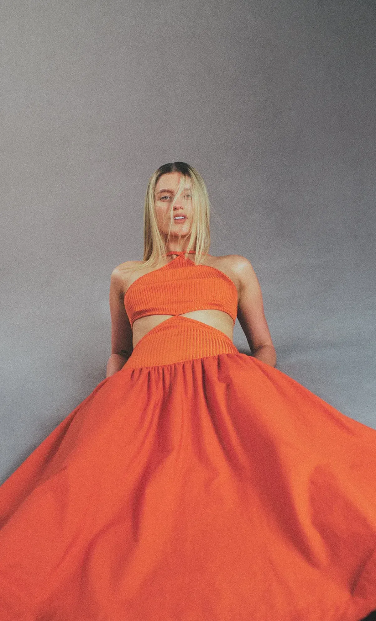 Bec and Bridge Ula Cut Out Maxi Dress Orange Size 8 - Image 4