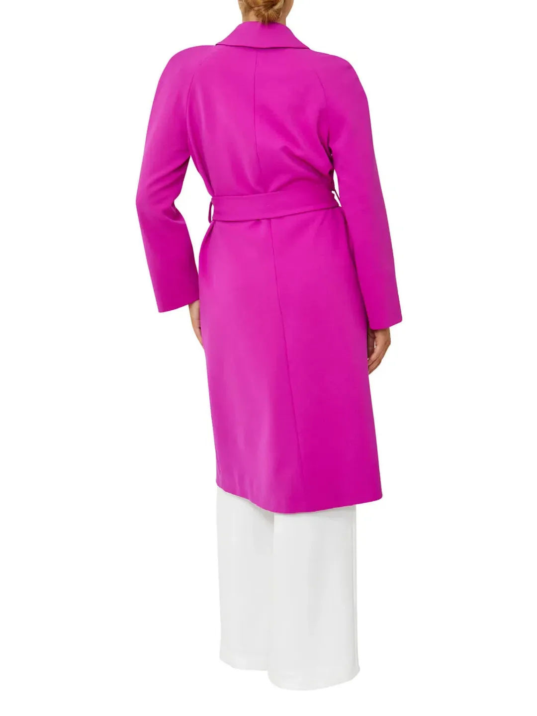 Anthea Crawford Pink Crepe Trench Coat Size 10 for rent on The Volte - main image