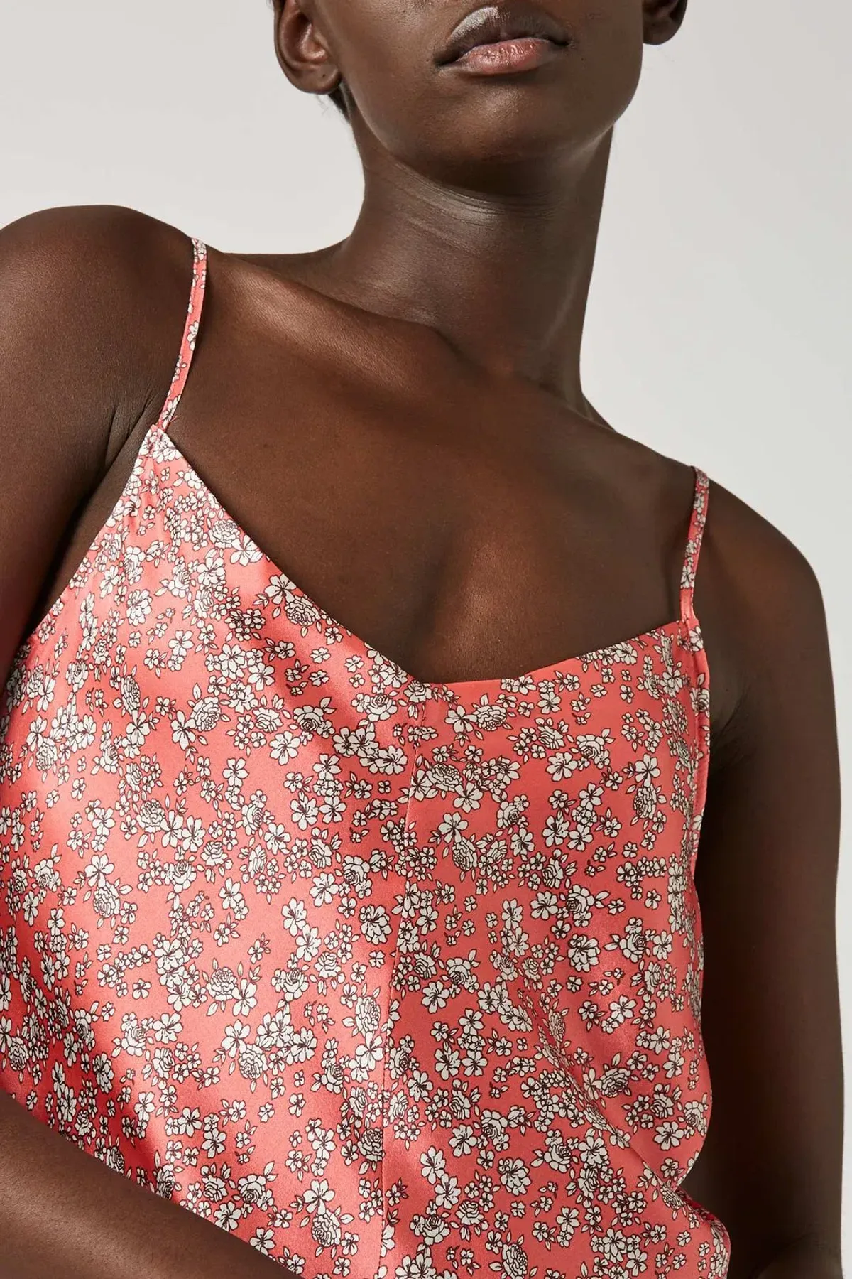 Scanlan Theodore Silk Mini Floral Slip Dress Print Size 8 - Image 3