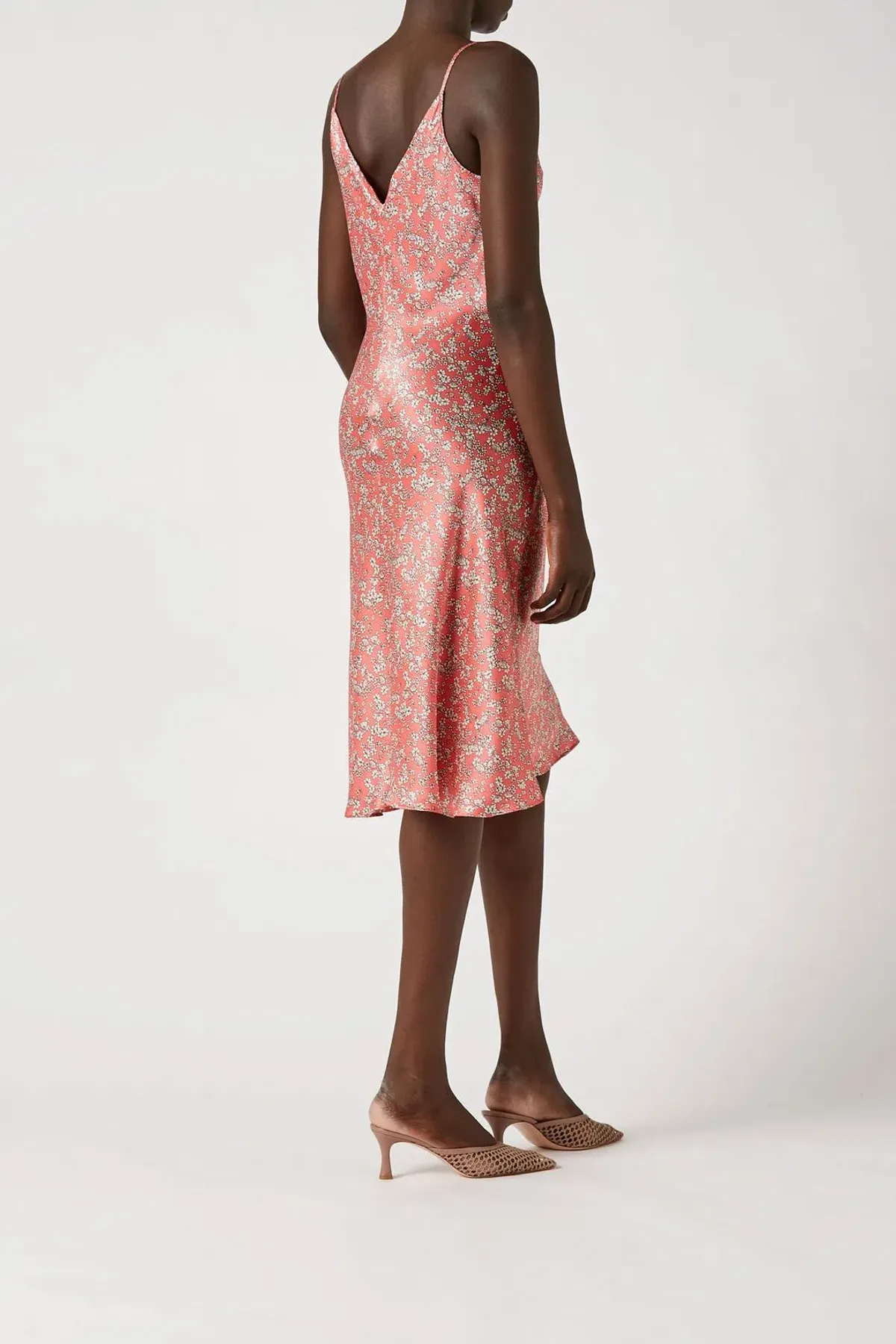 Scanlan Theodore Silk Mini Floral Slip Dress Print Size 8 - Image 2