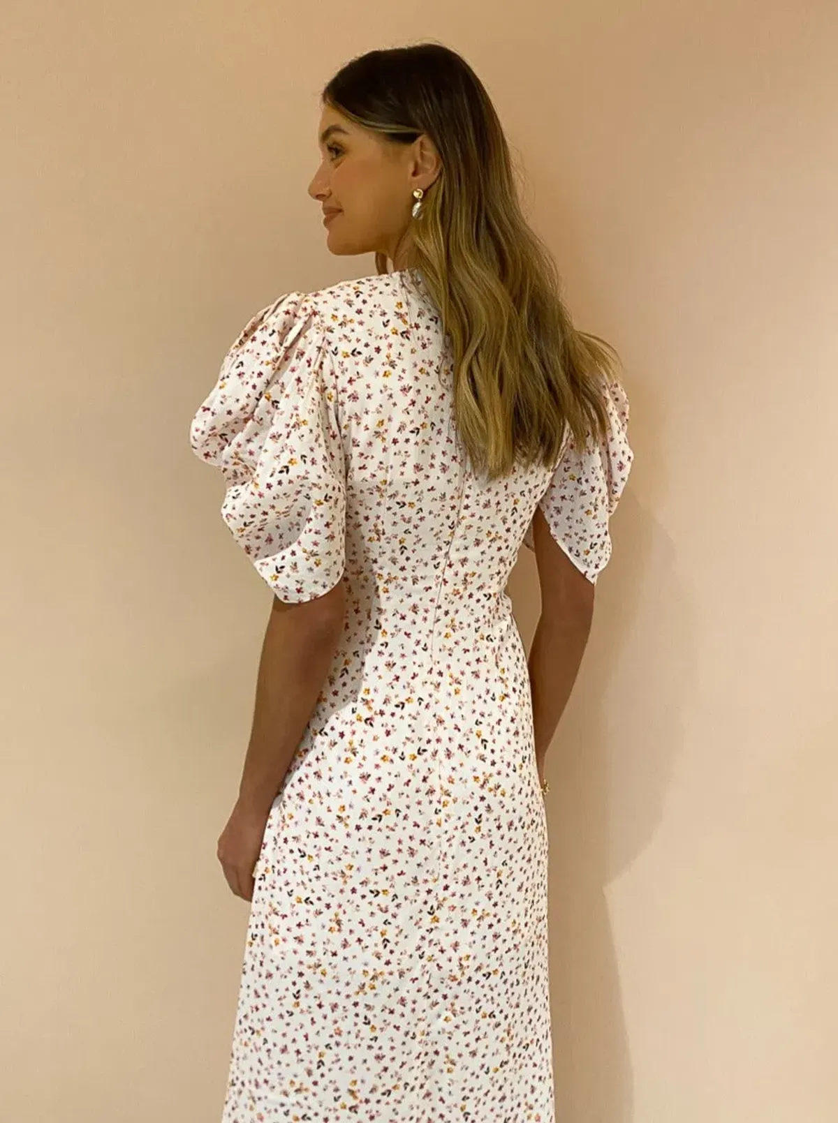 Significant Other Malarie Dress Ditsy Wild Flowers Print Size 8 - Image 3