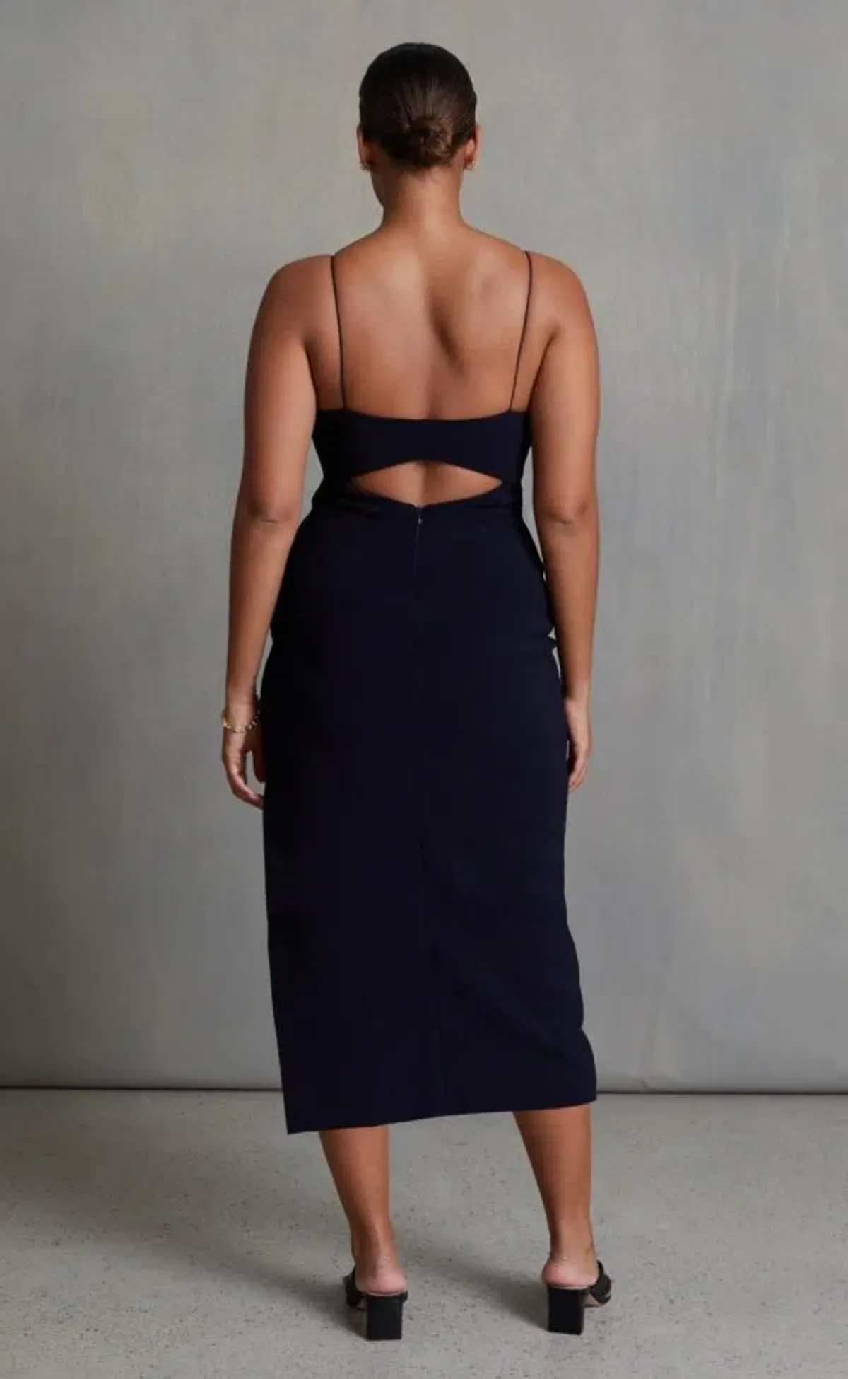 Bec and Bridge Be Mine Cut Out Midi Dress Black Size 10 - Image 2