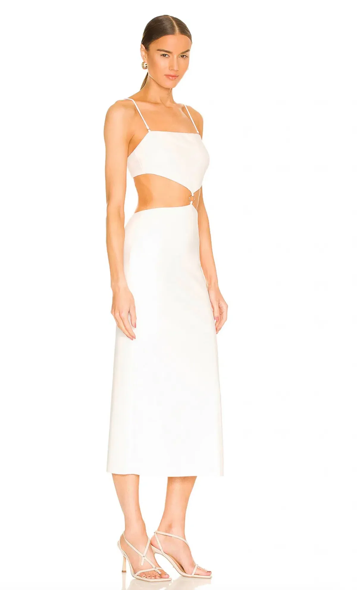 Bec and Bridge Alba Cut Out Midi Dress White Size 8 - Image 1