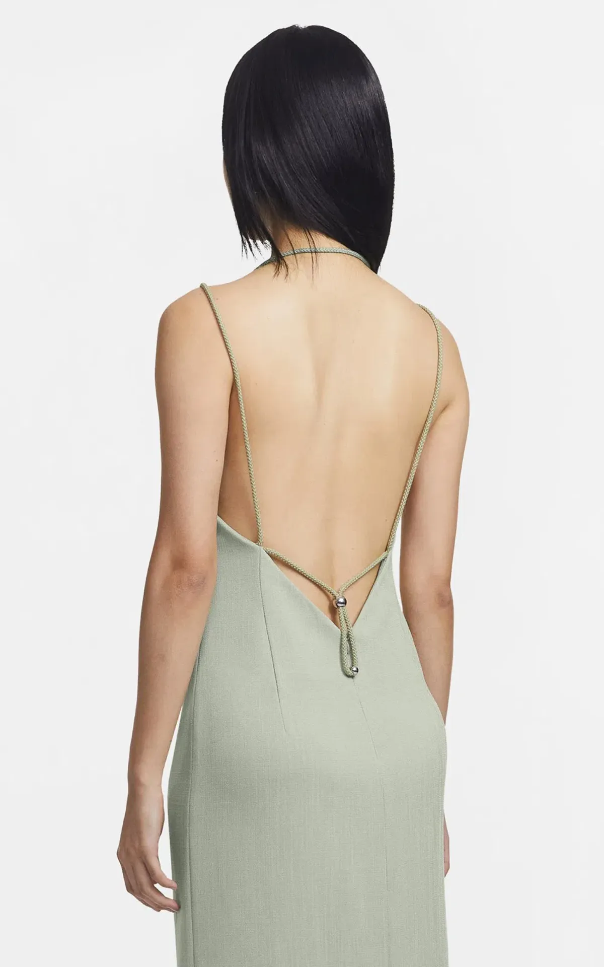 Dion Lee Macrame Slip Dress Green Size 8 - Image 3