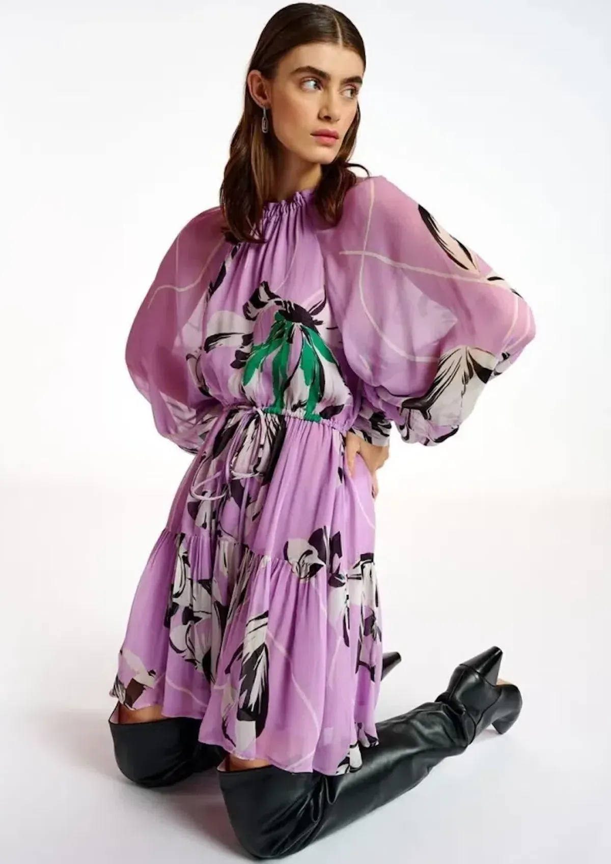 Essentiel Antwerp Aubrey Mini Dress Lilac Rain Size 10  - Image 2