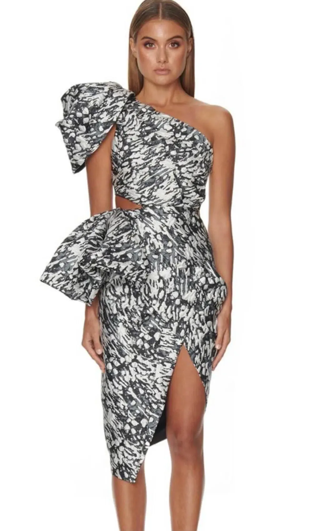 Eliya the Label Azadeh Dress Print Size 12 - Image 4