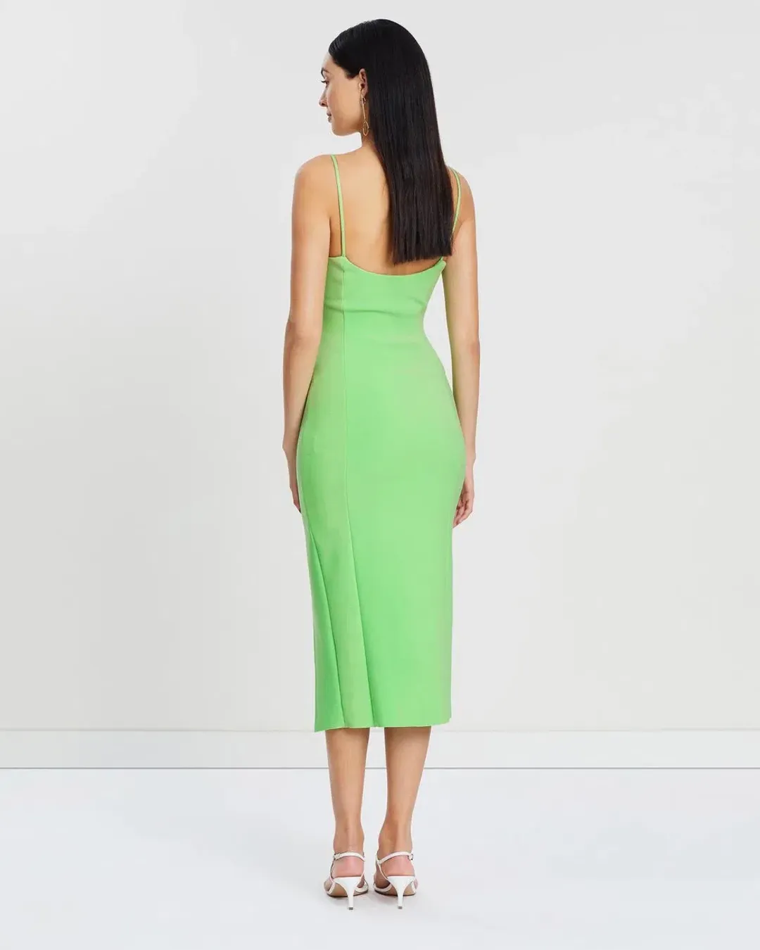 Bec & Bridge Missy Midi Dress Green Size 10  for rent on The Volte - main image