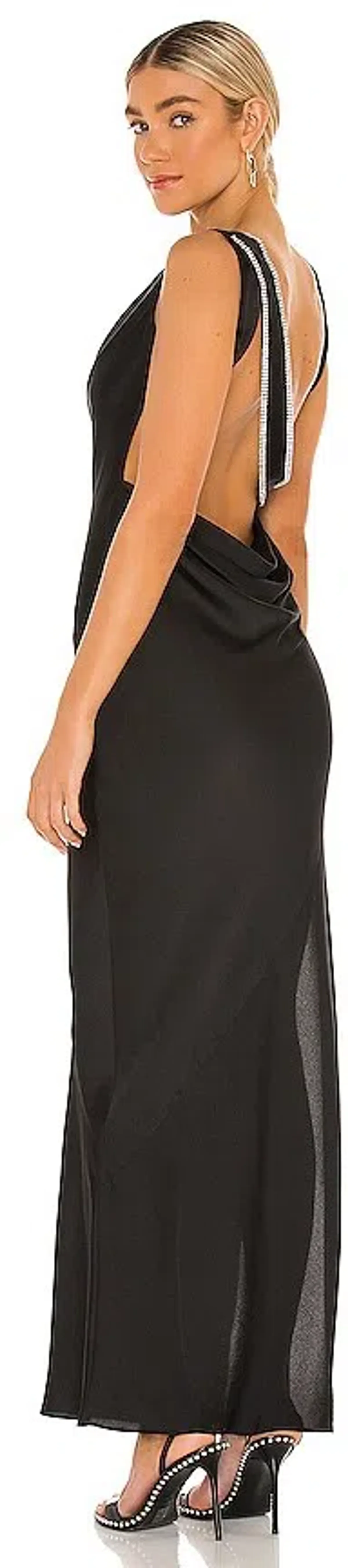 Michael Costello X Revolve Dani Gown Black Size 10 - Image 2