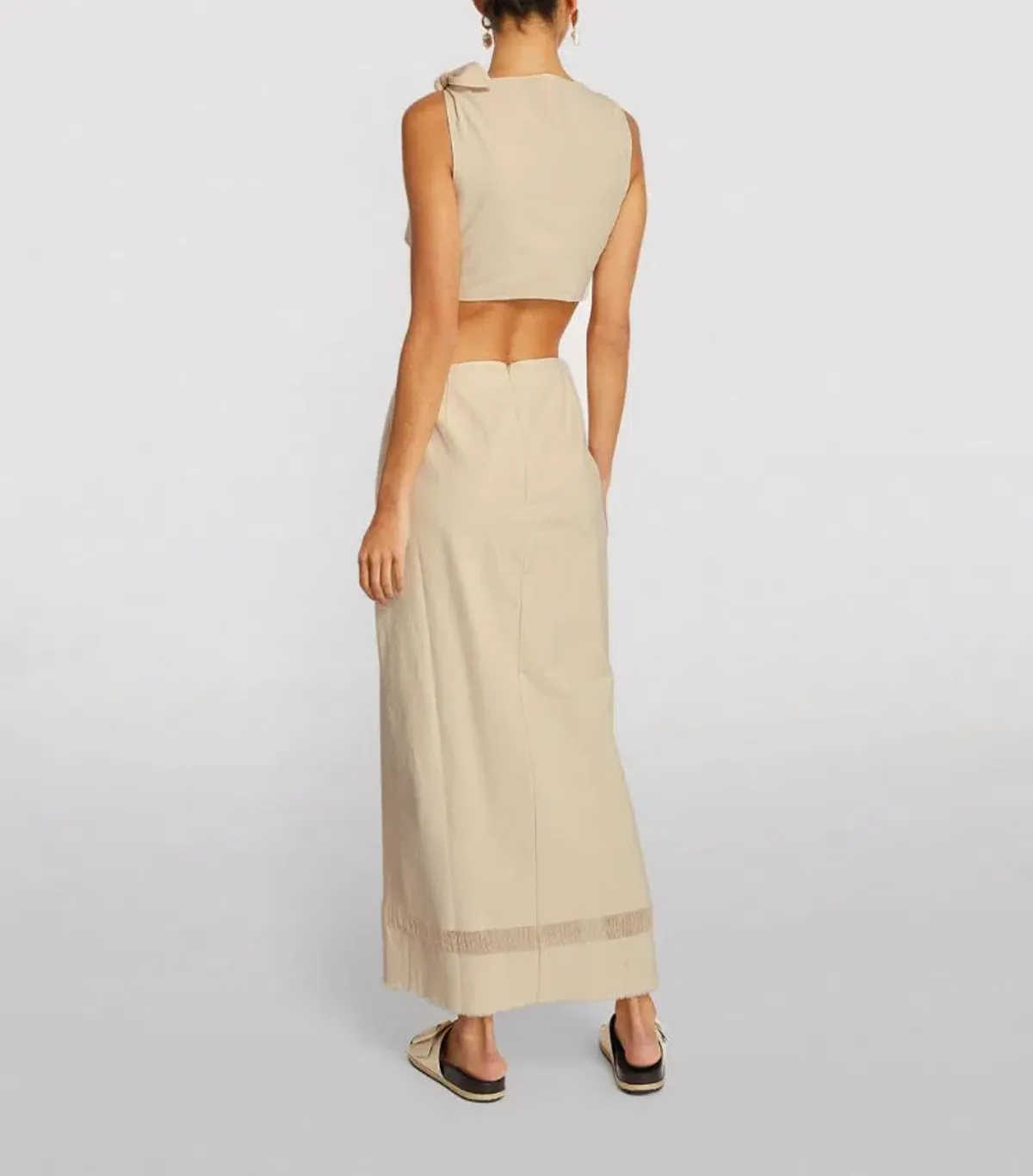 Sir the Label Marne Knot Dress in Natural Cream Size 8  - Image 2
