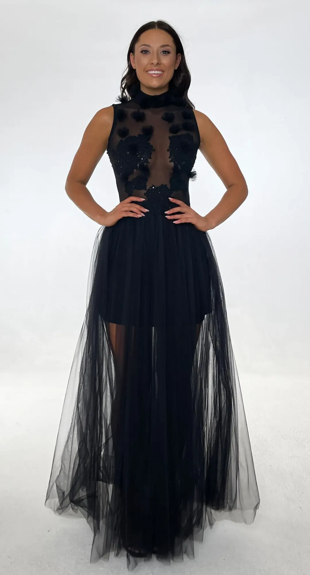Jonte Dreamer Gown Black Size 6 for rent on The Volte - main image
