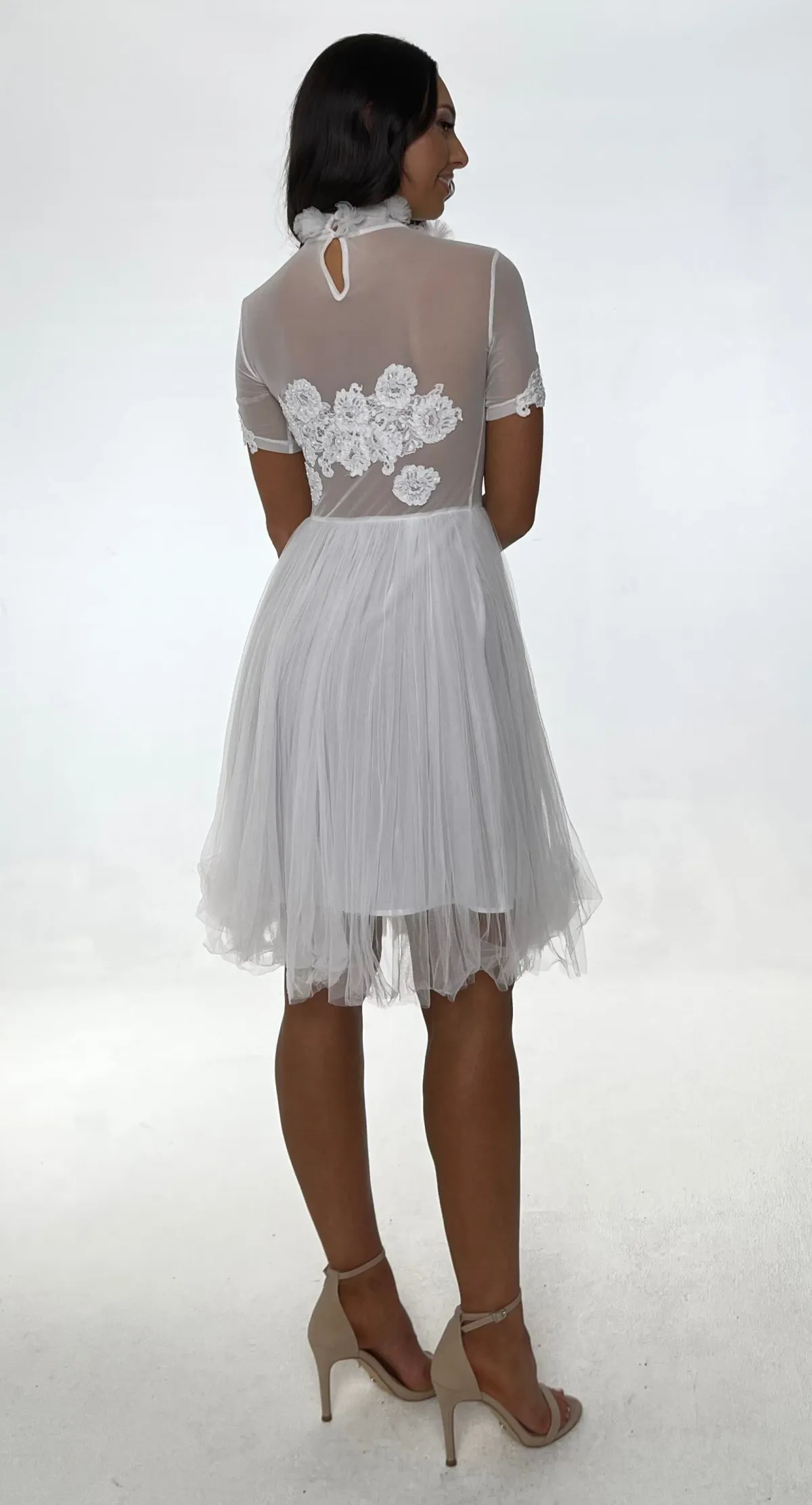 Jonte Dreamer Lace Dress White Size 10  - Image 2