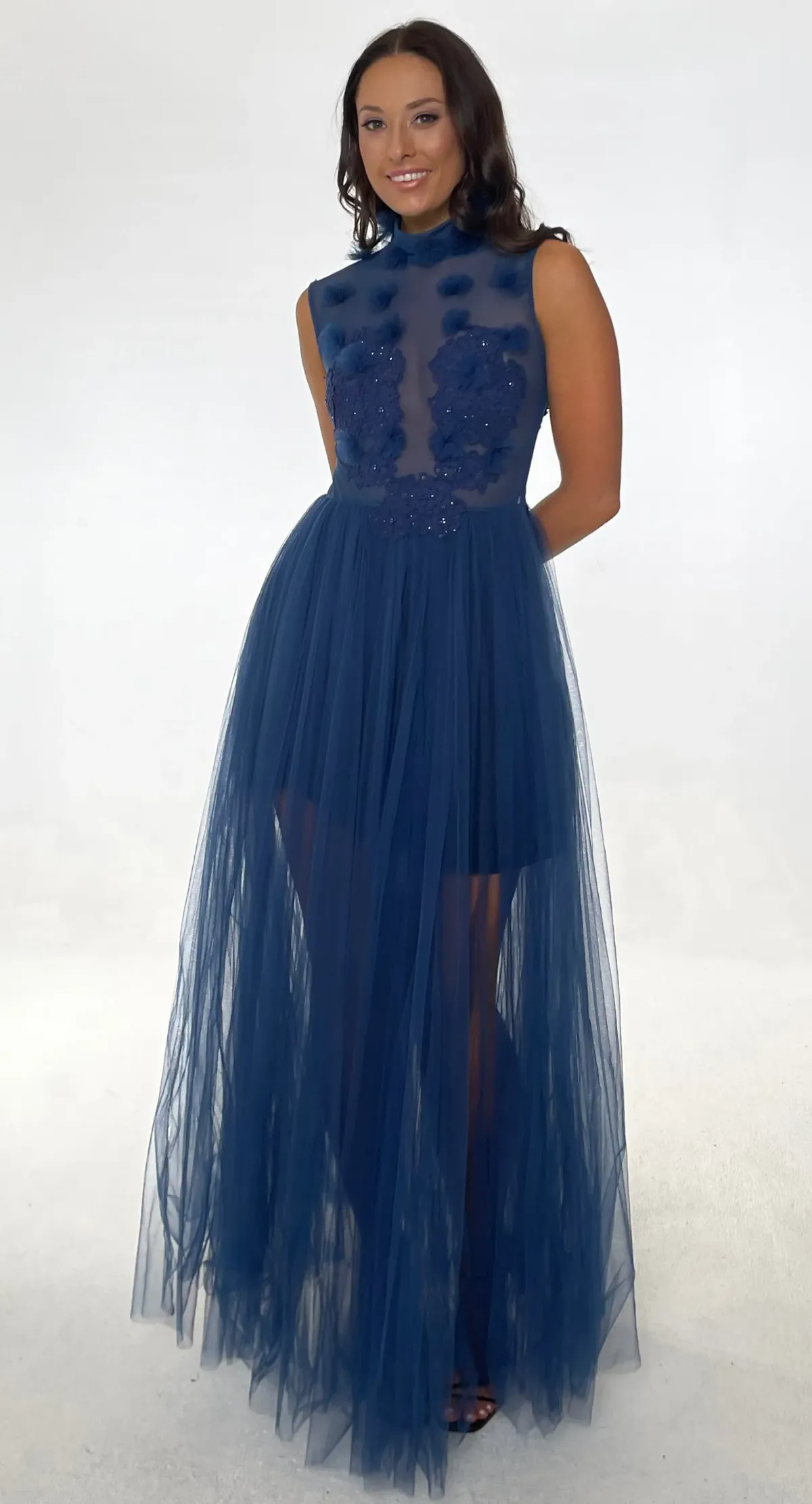 Jonte Dreamer Gown Midnight Blue Size 10  - Image 1