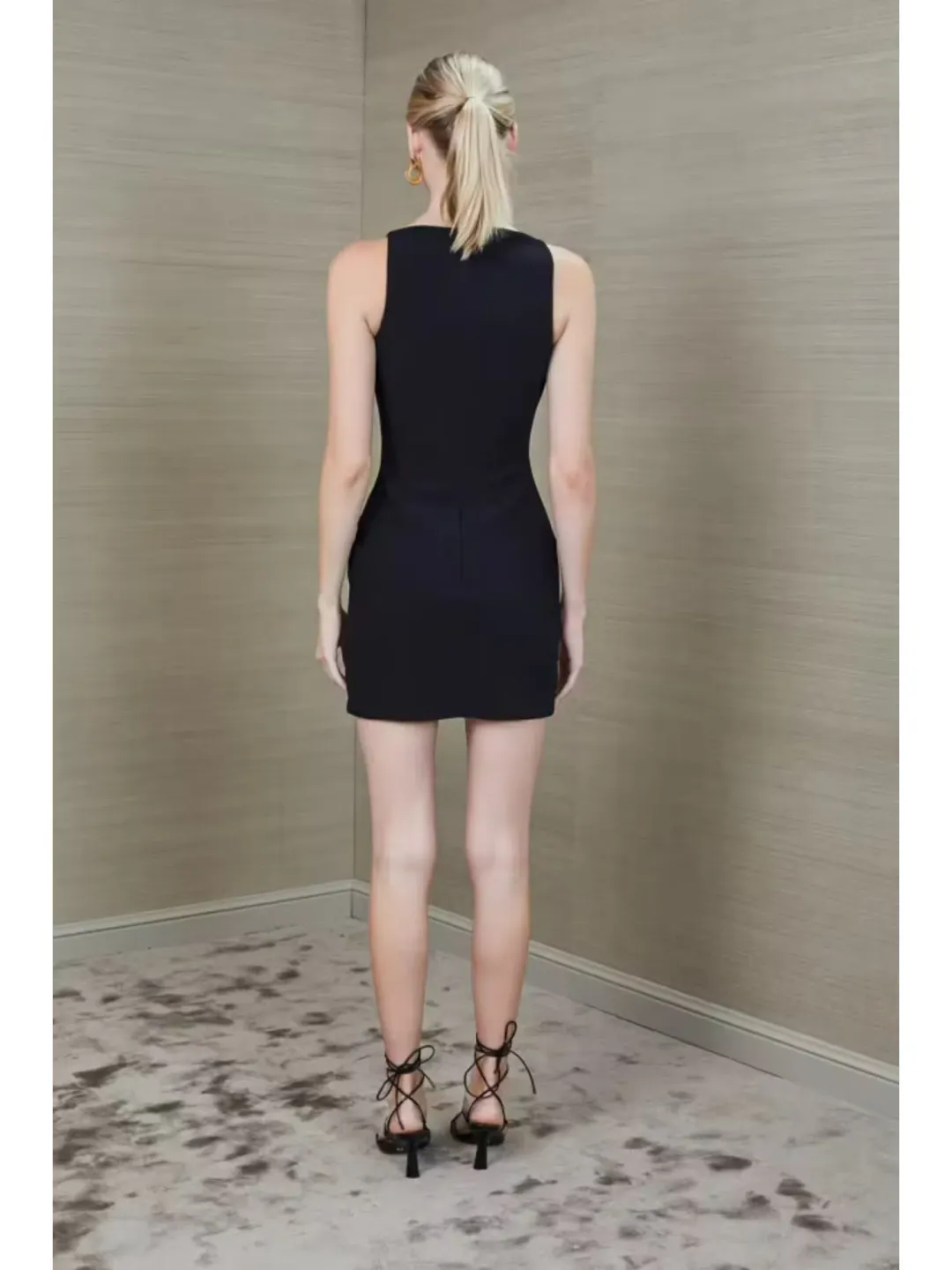 Bec and Bridge Clover Mini Dress Black Size AU 6  for rent on The Volte - main image