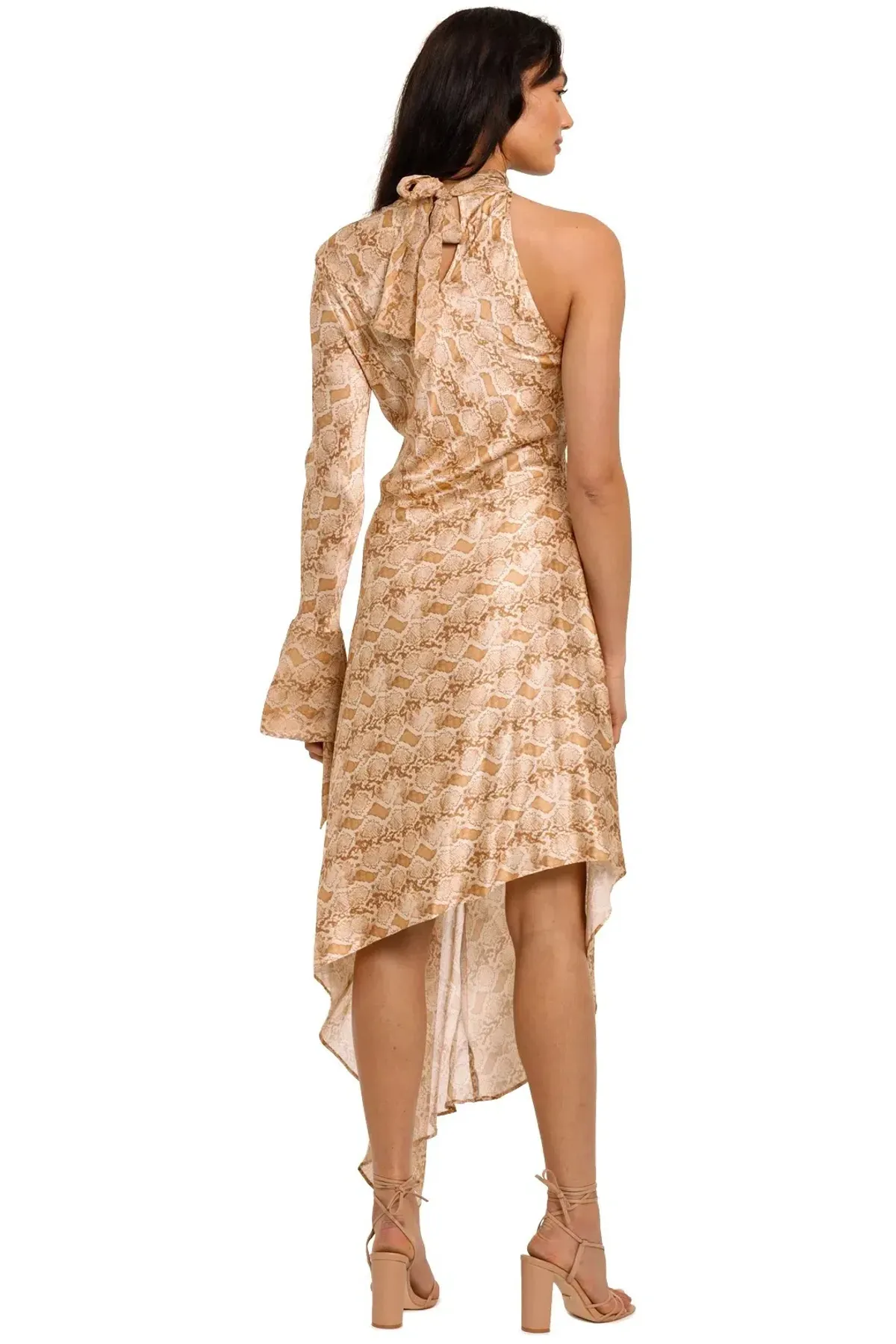 Bec and Bridge Anaconda Midi Dress Print Size 8 - Image 3