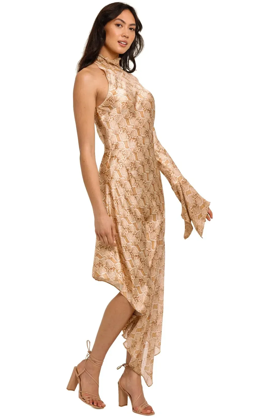 Bec and Bridge Anaconda Midi Dress Print Size 8 for rent on The Volte - main image
