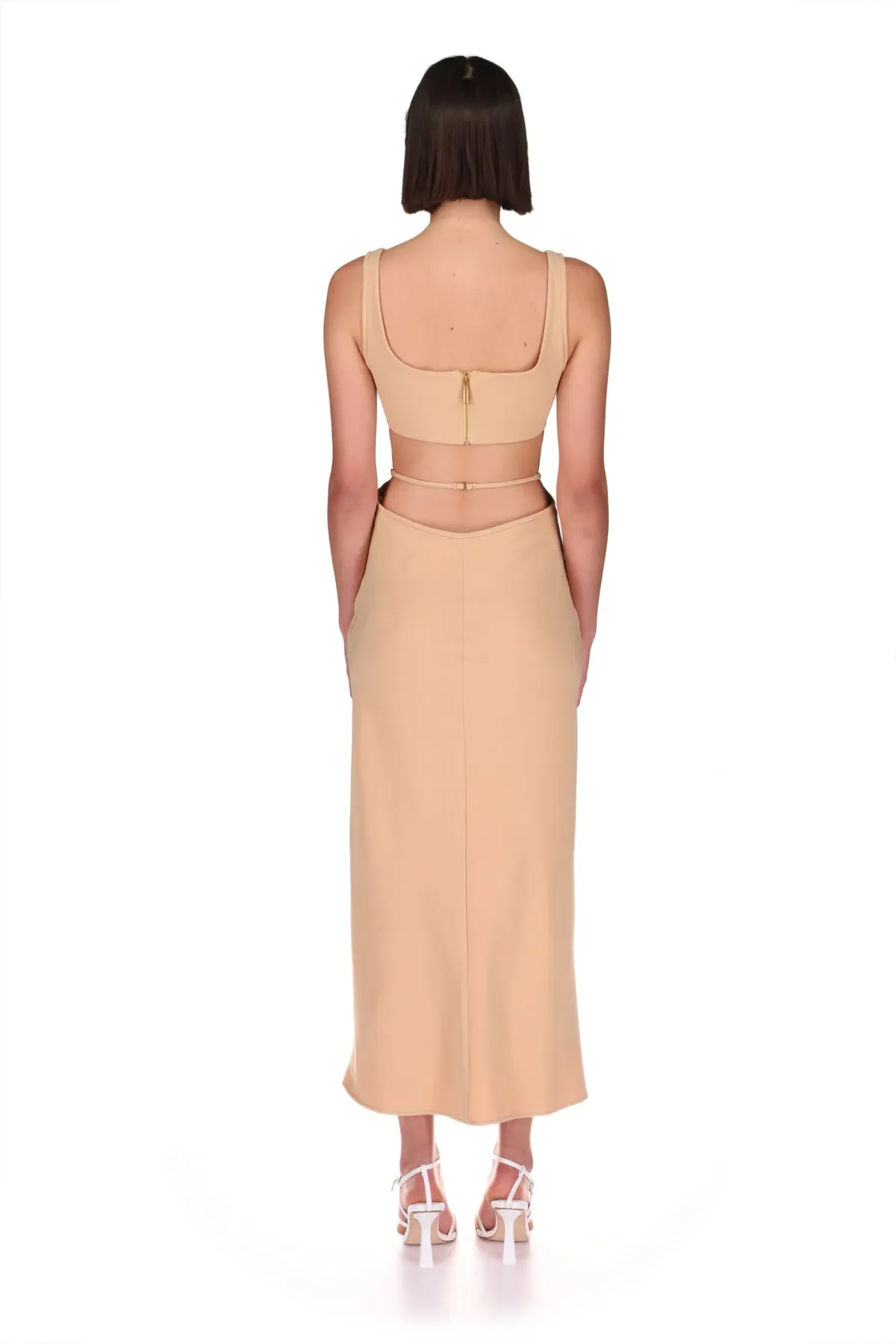 Nicola Finetti  Vivienne Dress Camel Size 6 - Image 2