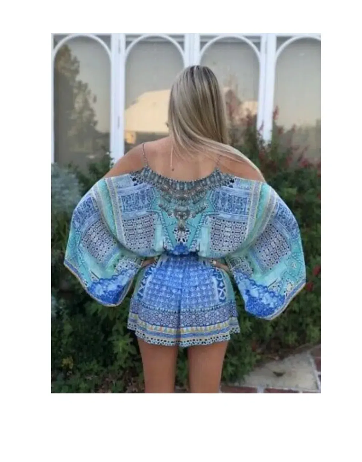 Camilla Sultans Gate Drop Shoulder Playsuit Print Size 8 - Image 5