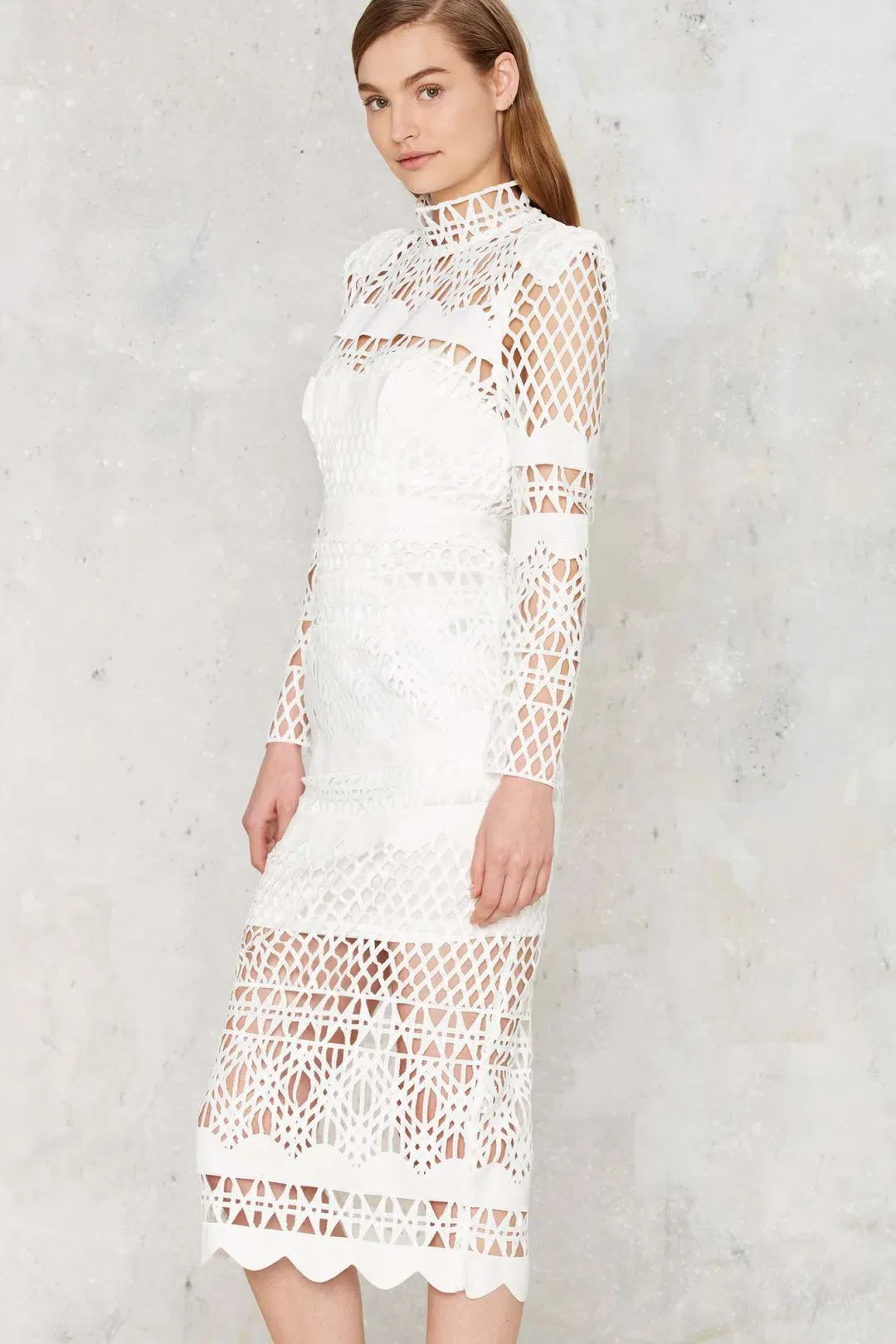 Asilio A Love Like That Cutout Midi Dress White Size 6 for rent on The Volte - main image