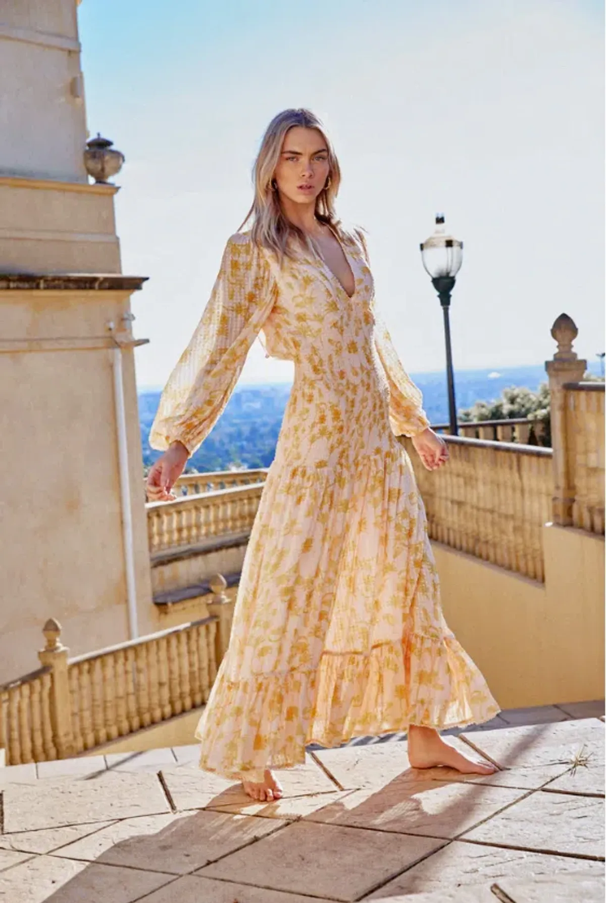 Significant Other Bernadette Dress Pineapple Palm Size 8  - Image 2