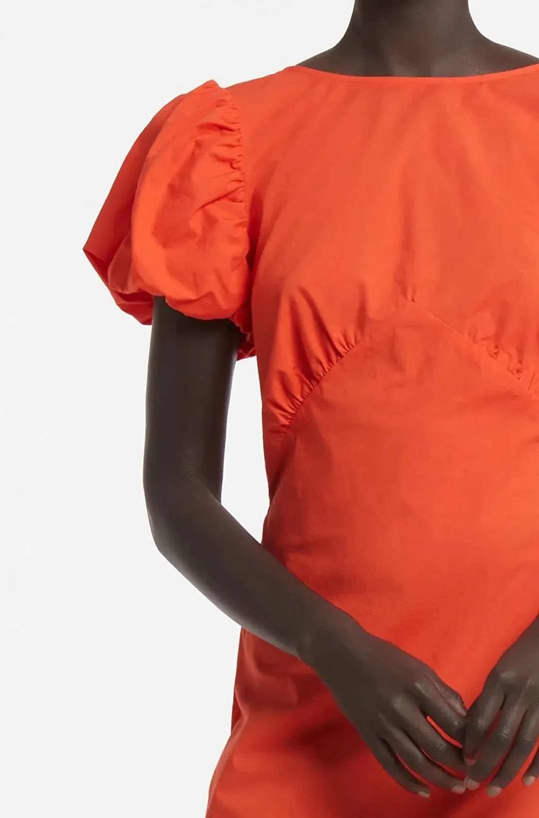 Sir the Label Anja Panelled Midi Dress Mandarin Red Size 8  for rent on The Volte - main image