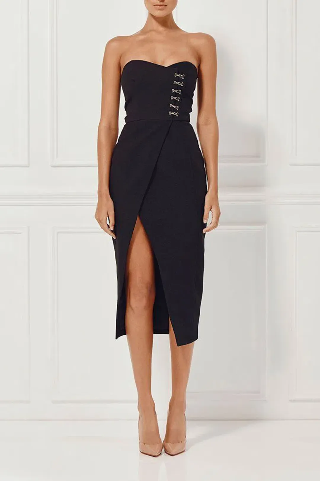 MISHA Pasquale Dress Black Size 8/S for rent on The Volte - main image