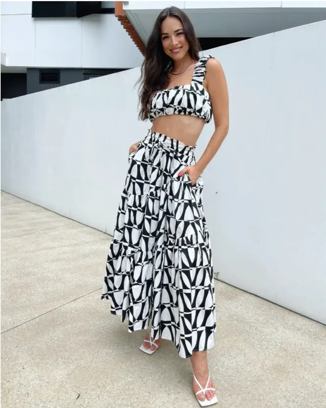 Sheike Heartbreaker Set Top & Skirt Print Size 10 and 8 for rent on The Volte - main image