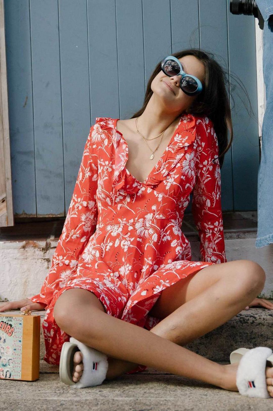 Wildflower Mini LS Dress for rent on The Volte - main image