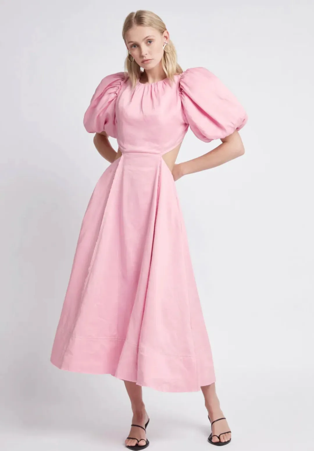 Aje Serendipity Cut Out Dress Pink for rent on The Volte - main image