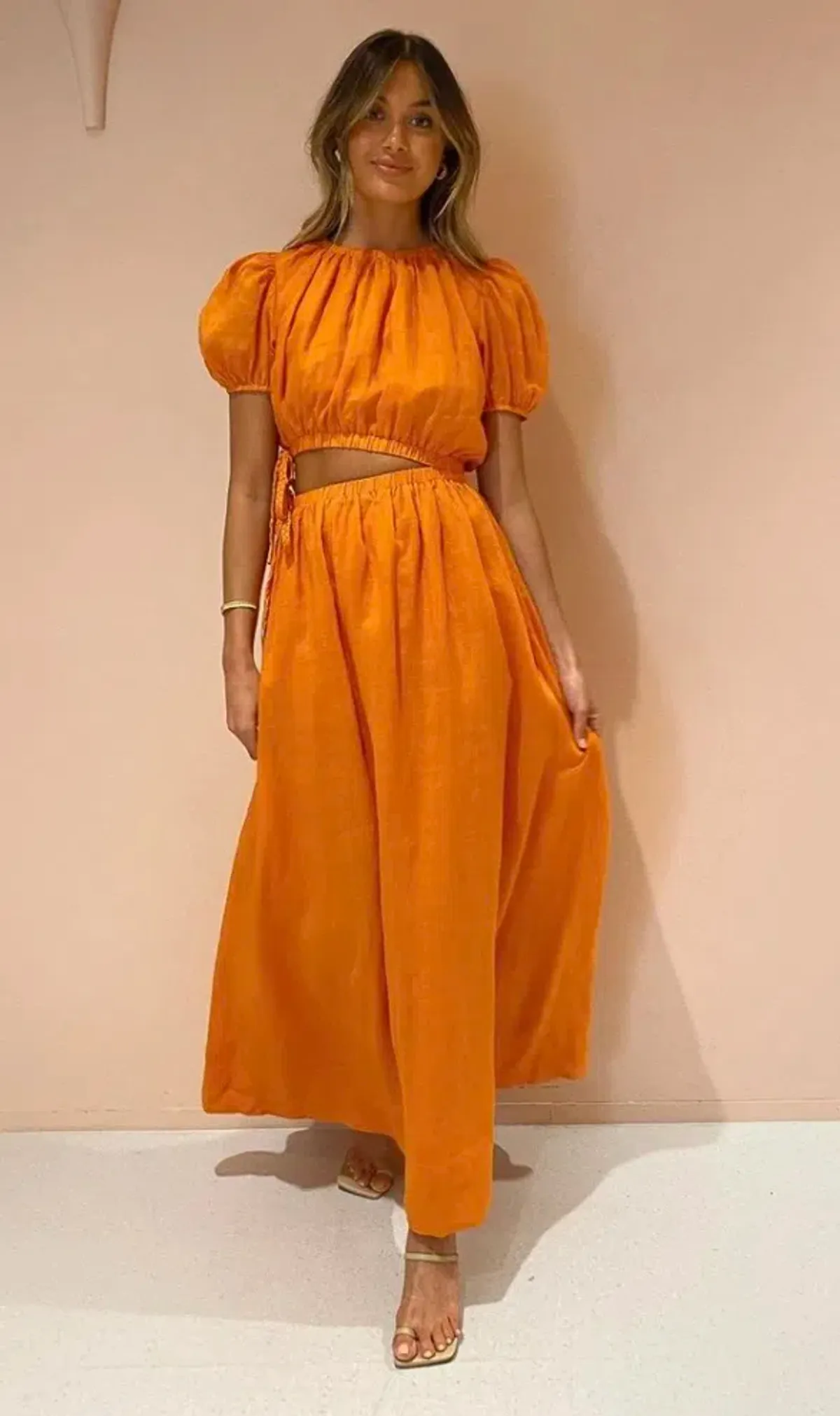 New Romantics Lavender Mist Maxi Dress Marigold Size 8  - Image 1